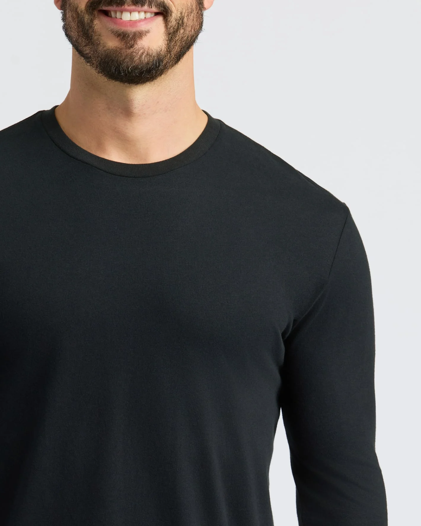 Black Classic Long Sleeve Crew Neck - Image 7