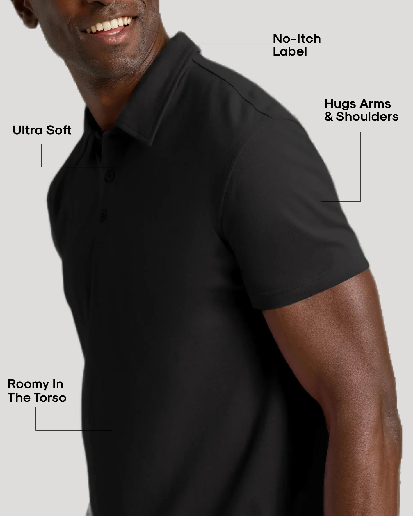 Black Classic Polo - Image 3