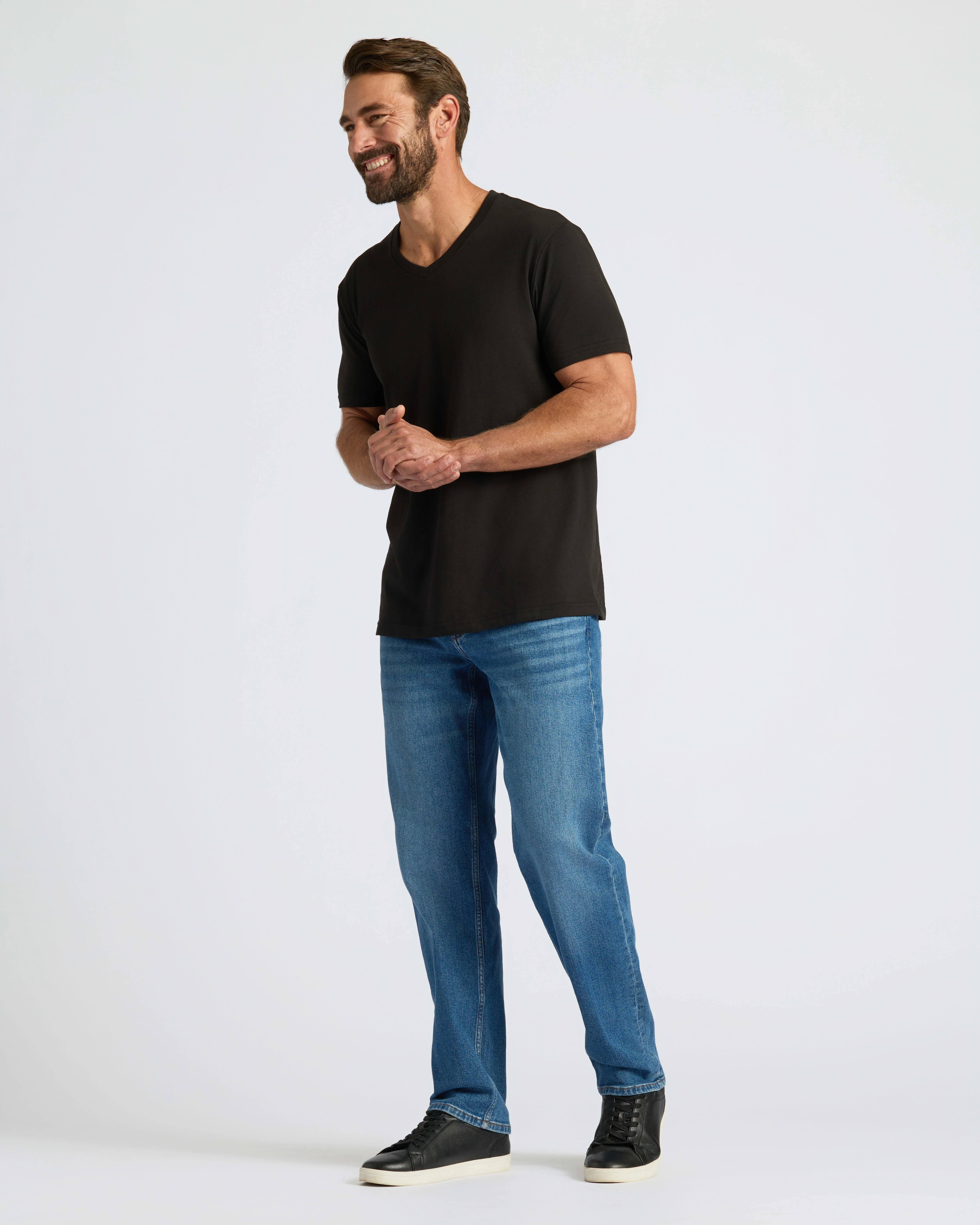 Black V Neck Tee - Image 7