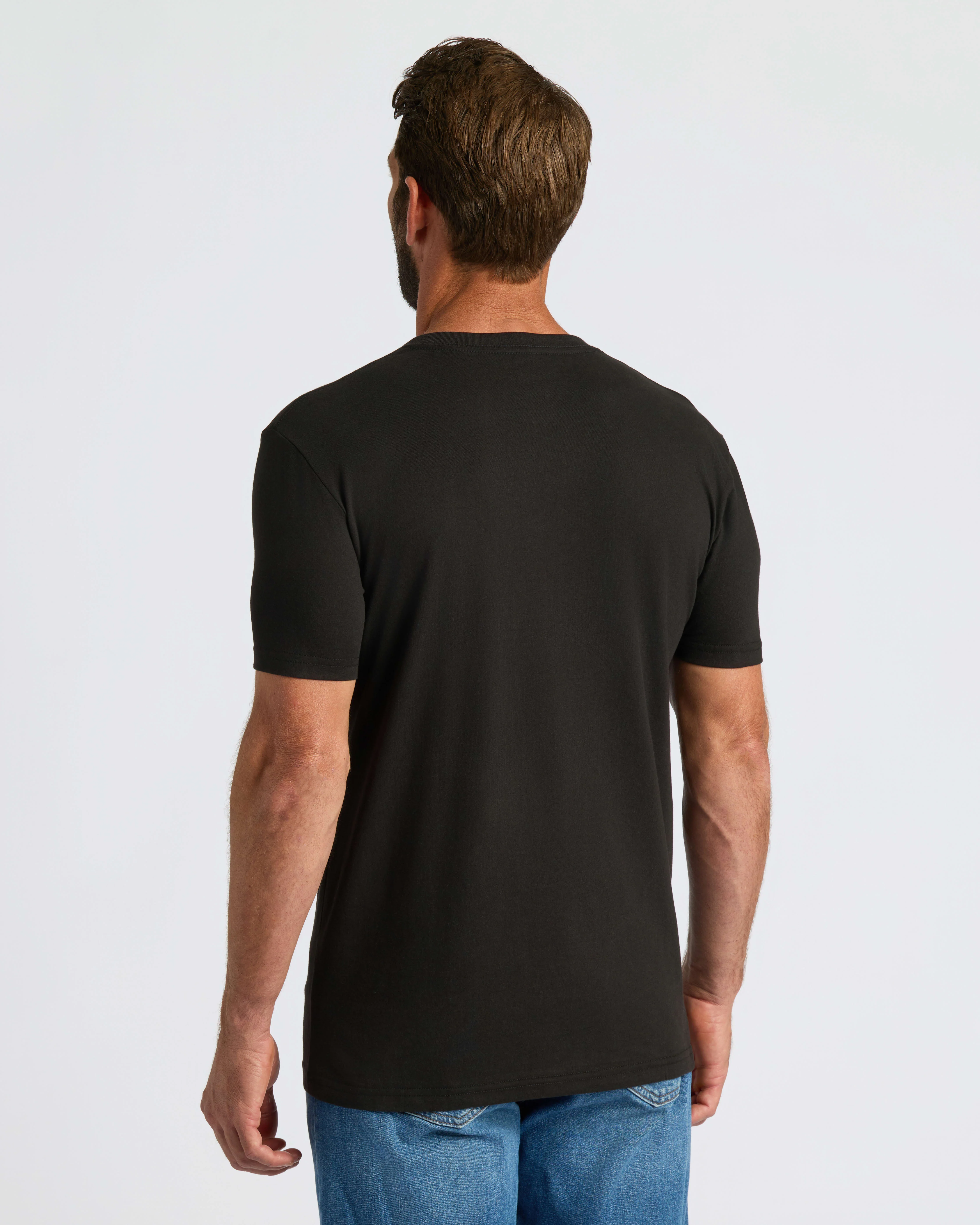 Black V Neck Tee - Image 4