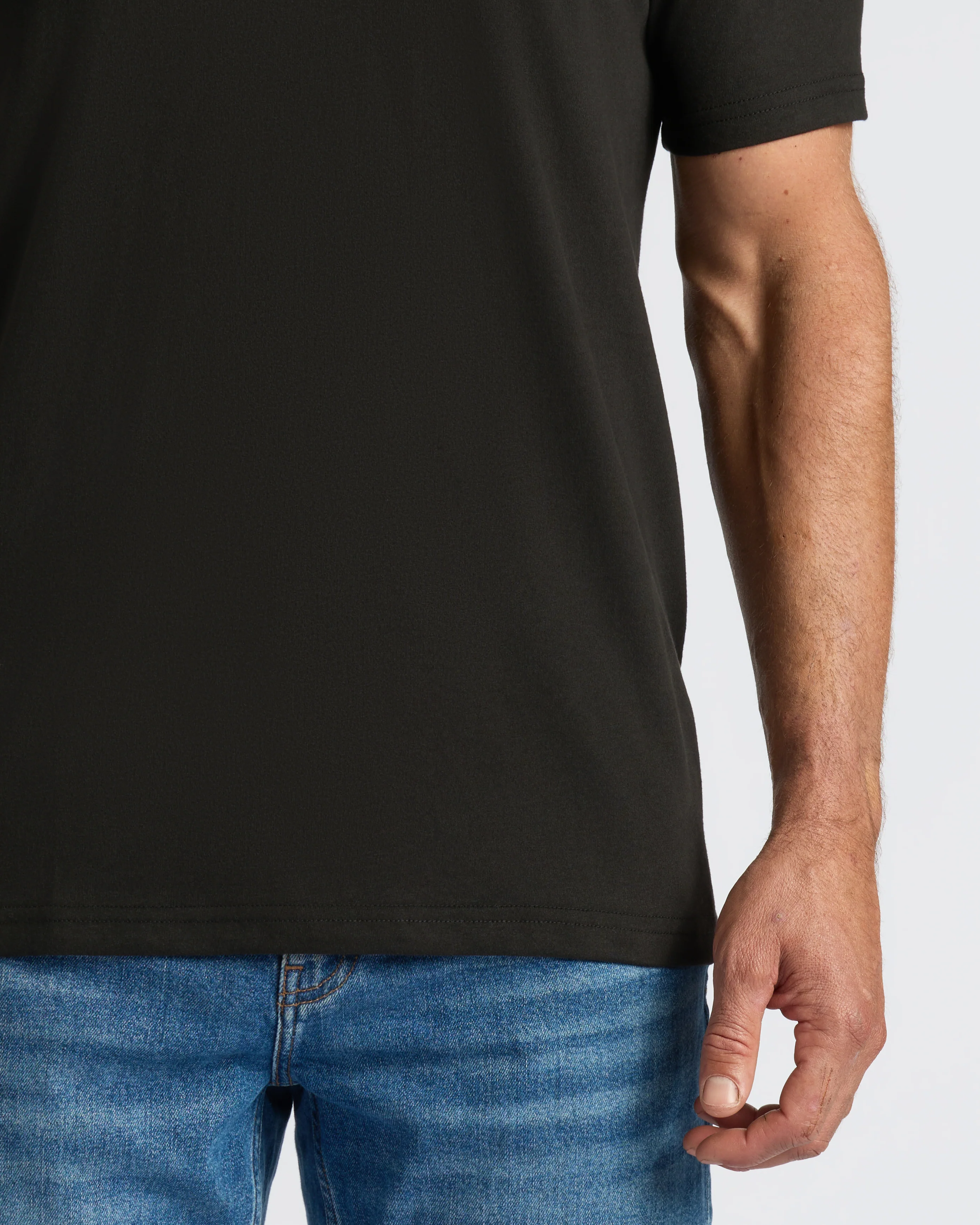 Black V Neck Tee - Image 6