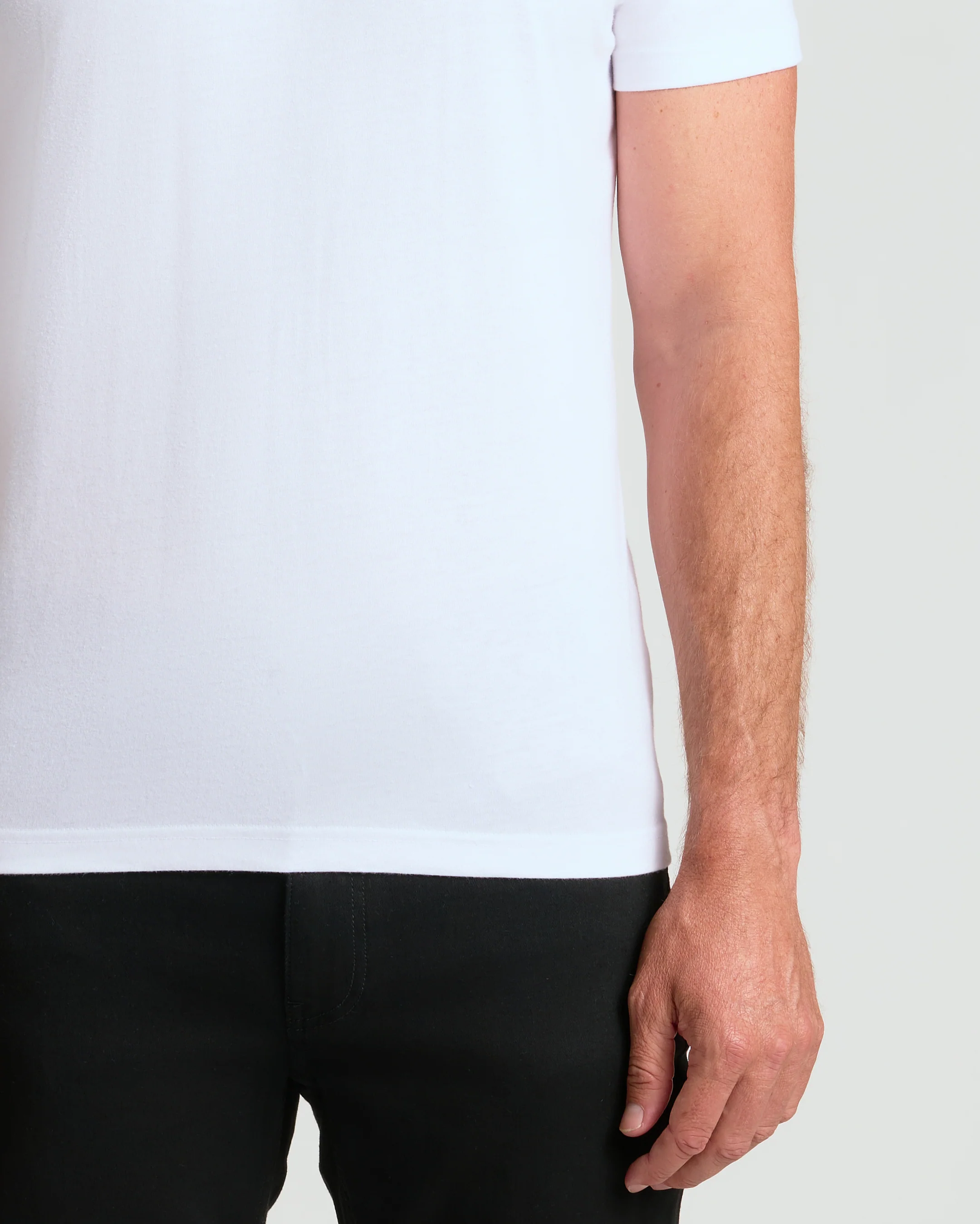 White Classic Crew Neck - Image 6