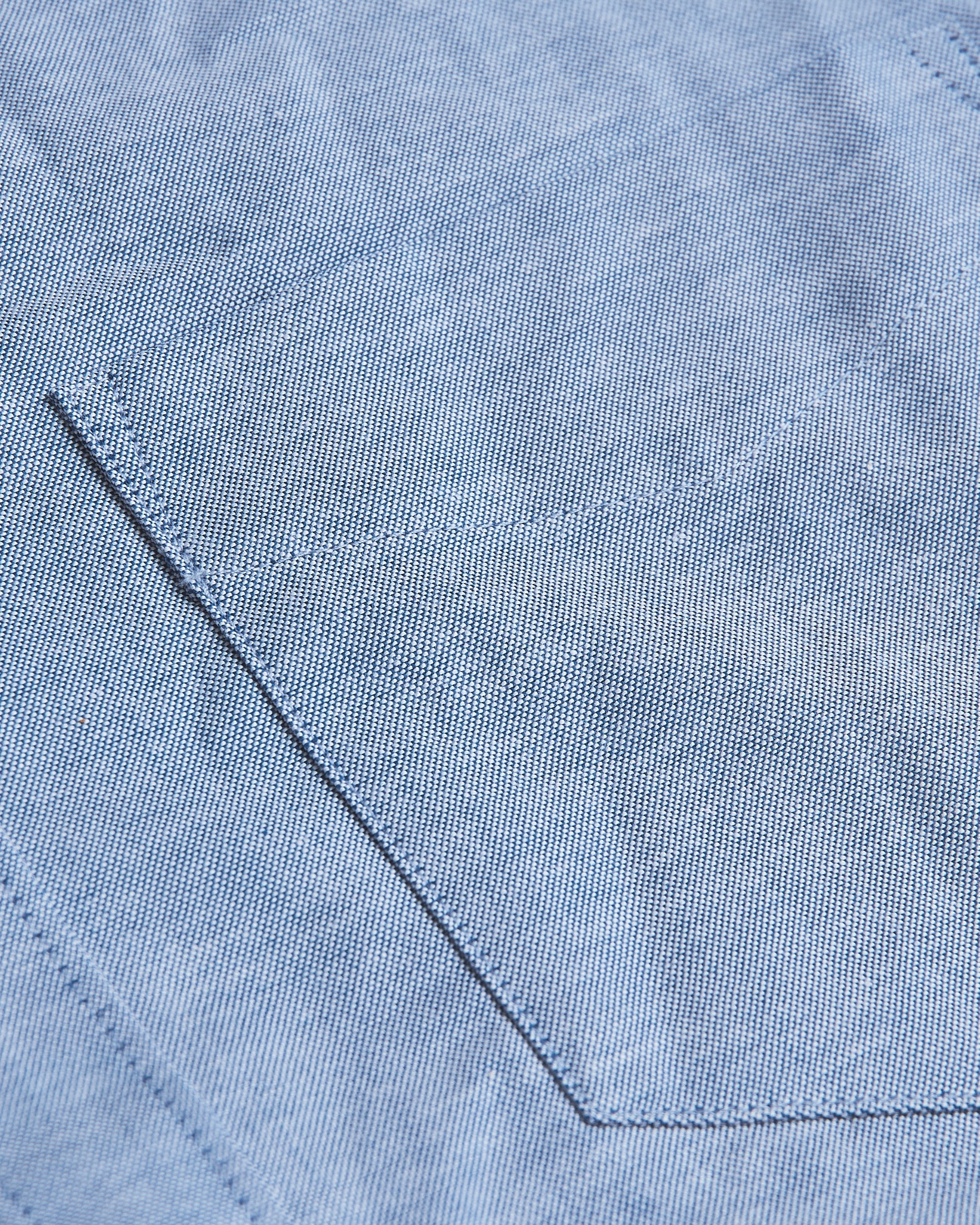 Banker Blue Stretch Oxford Long Sleeve Shirt - Image 6