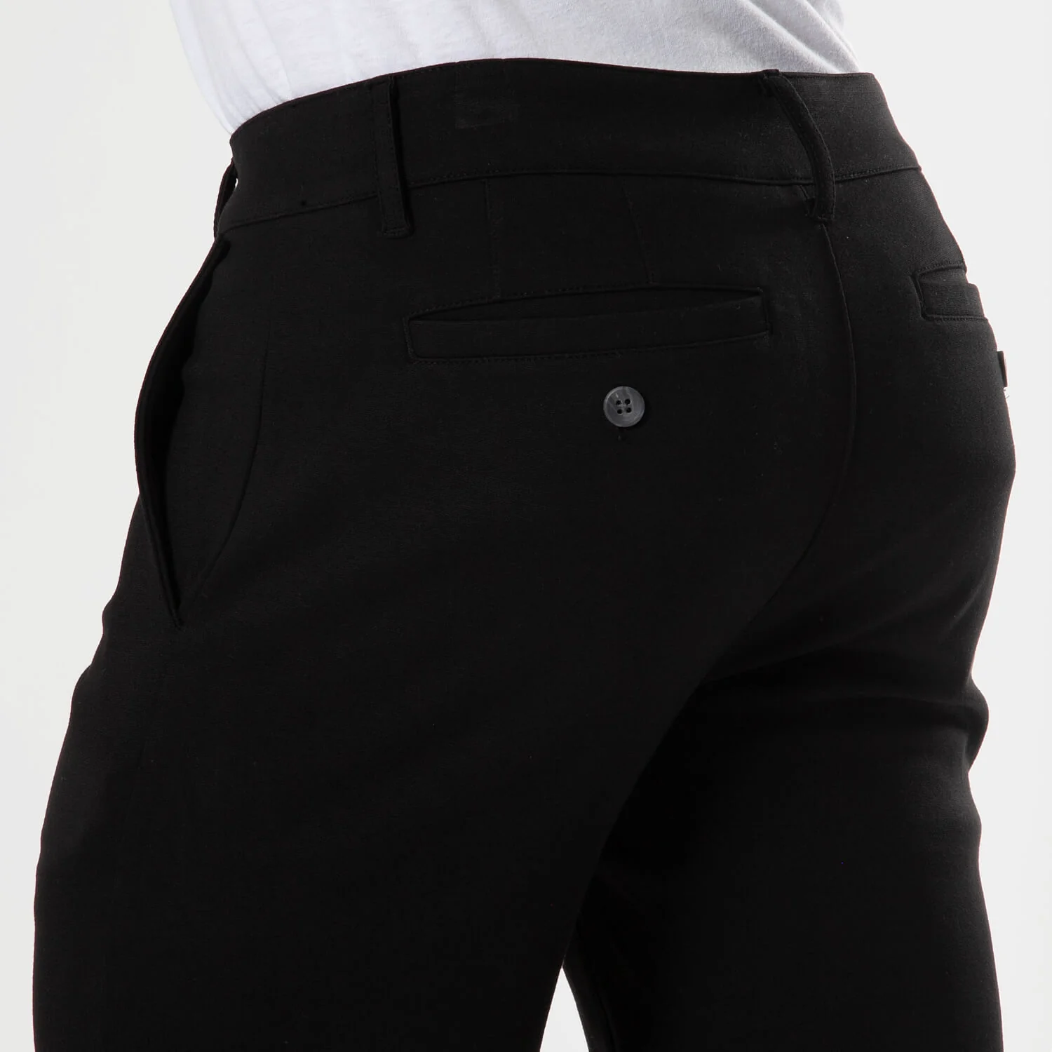 7" Black Comfort Knit Chino Shorts - Image 5