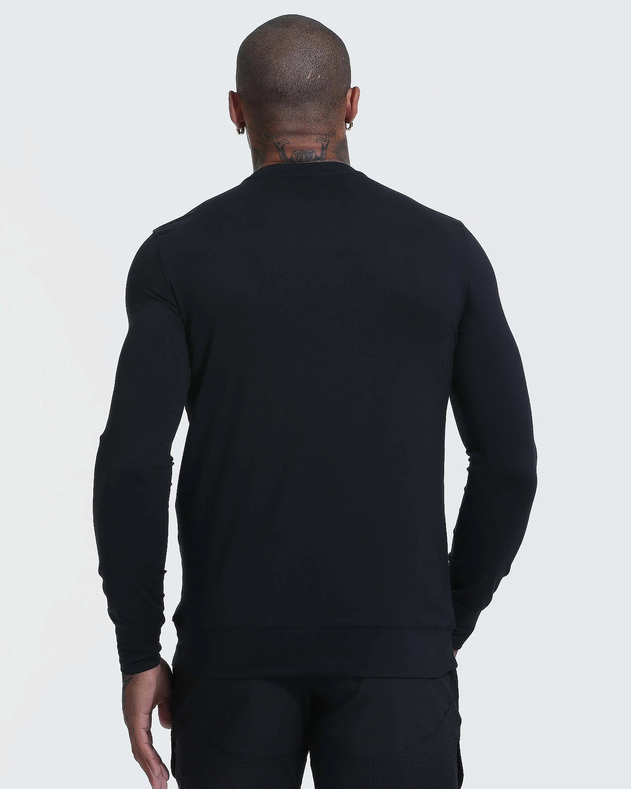 Black Active Comfort Crew Sweatshirt - Image 3