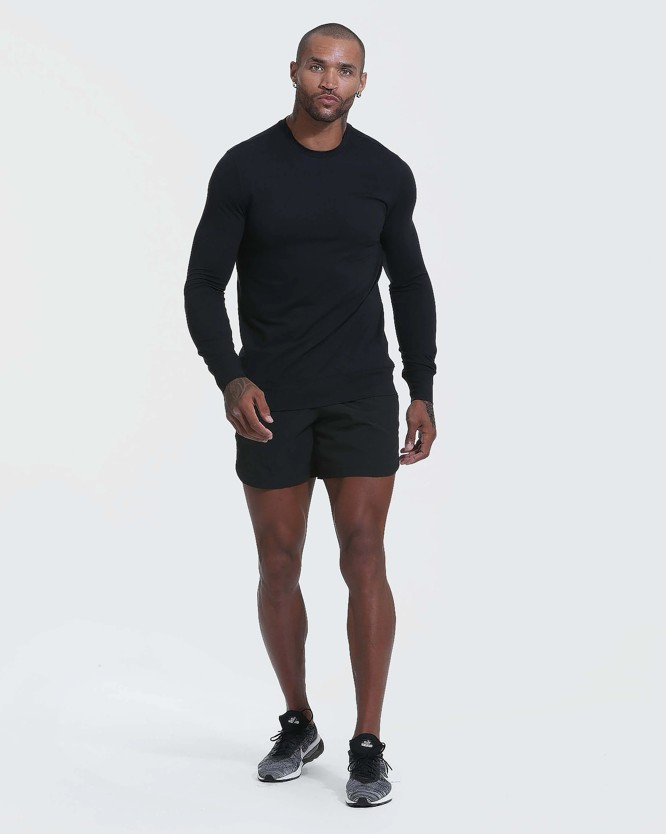 Black Active Comfort Crew Sweatshirt - Image 6