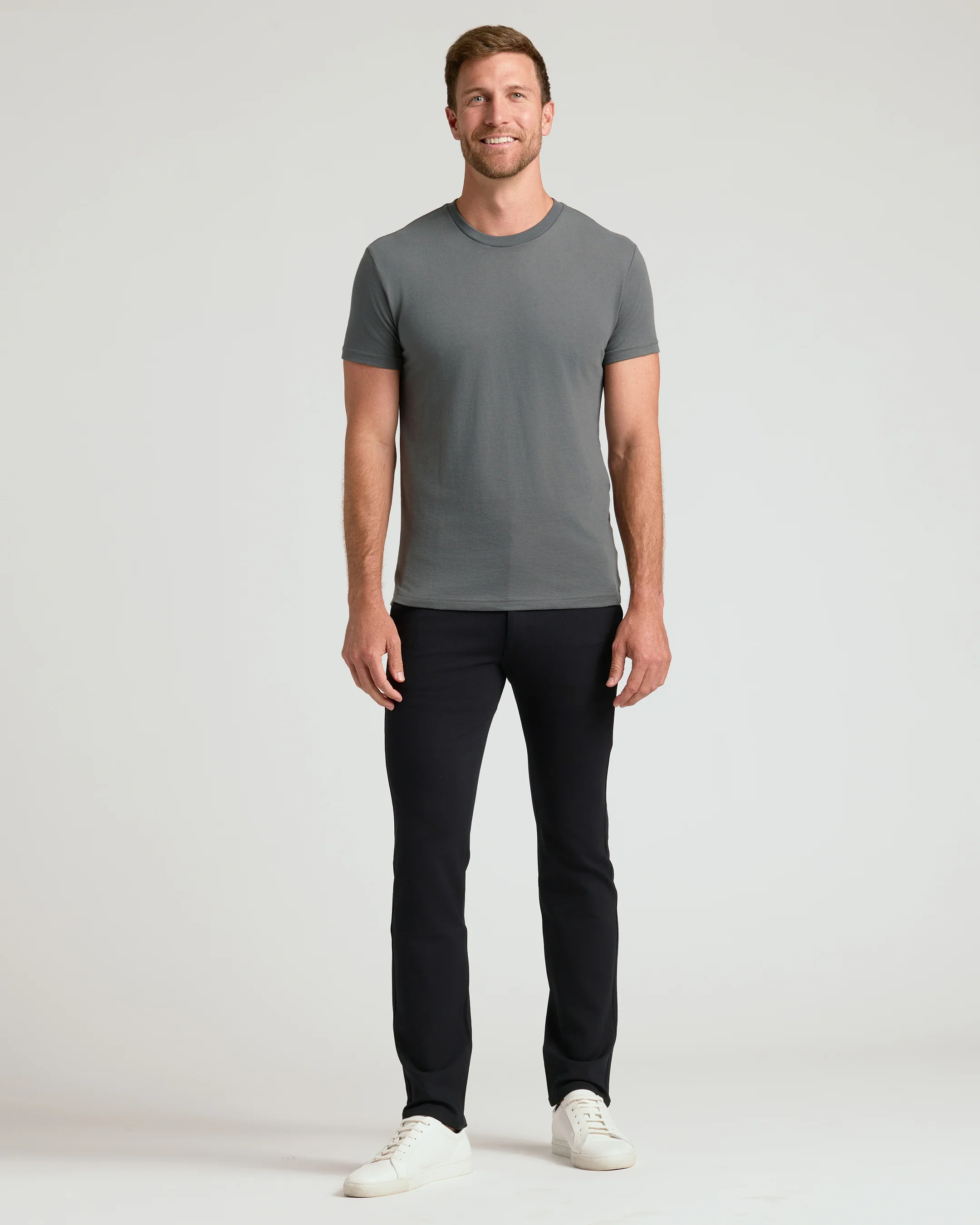 Black Slim Comfort Knit Chino Pant - Image 9