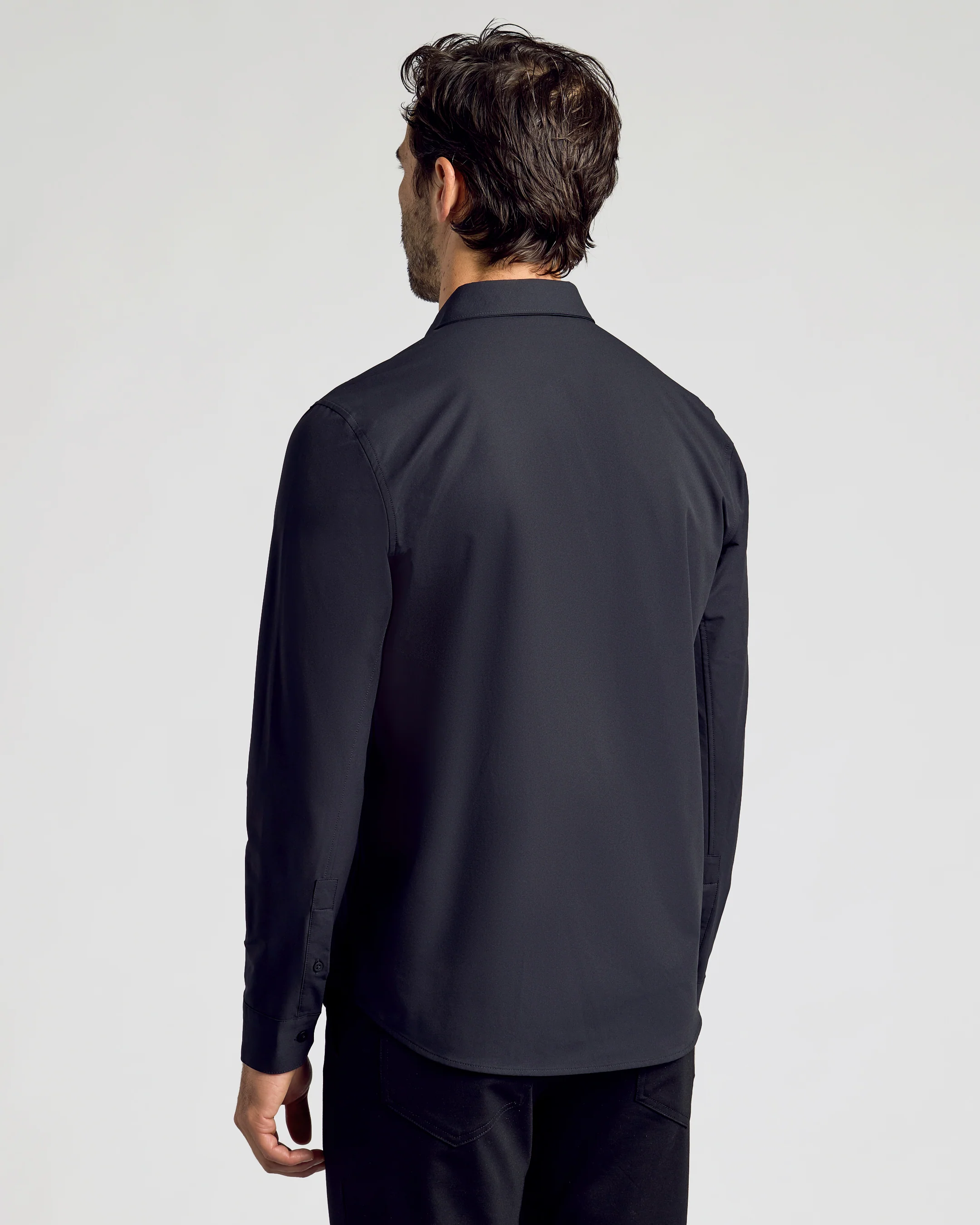 Black Commuter Long Sleeve Shirt - Image 3