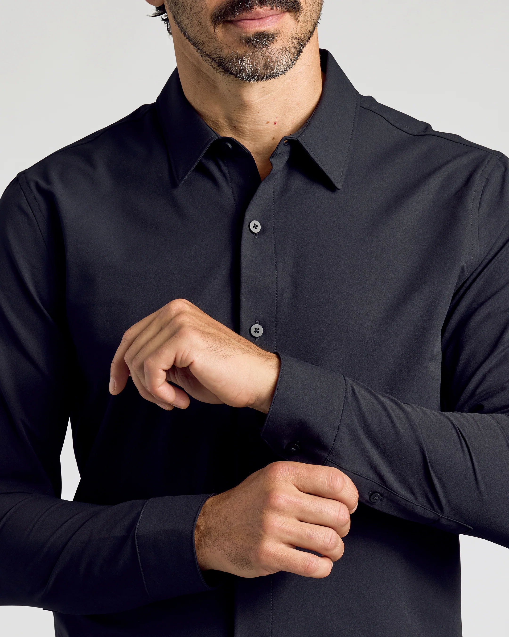 Black Commuter Long Sleeve Shirt - Image 4