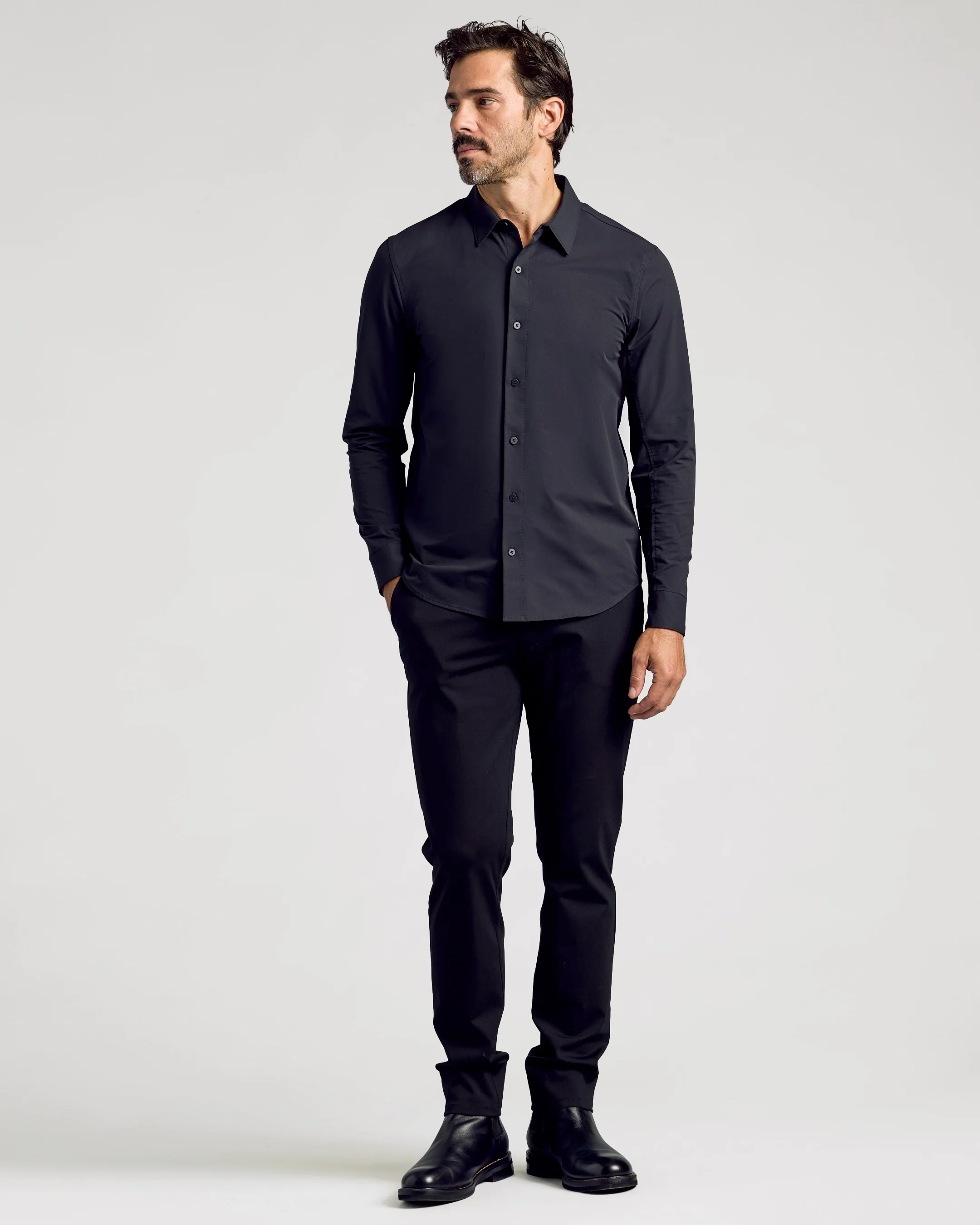 Black Commuter Long Sleeve Shirt - Image 5