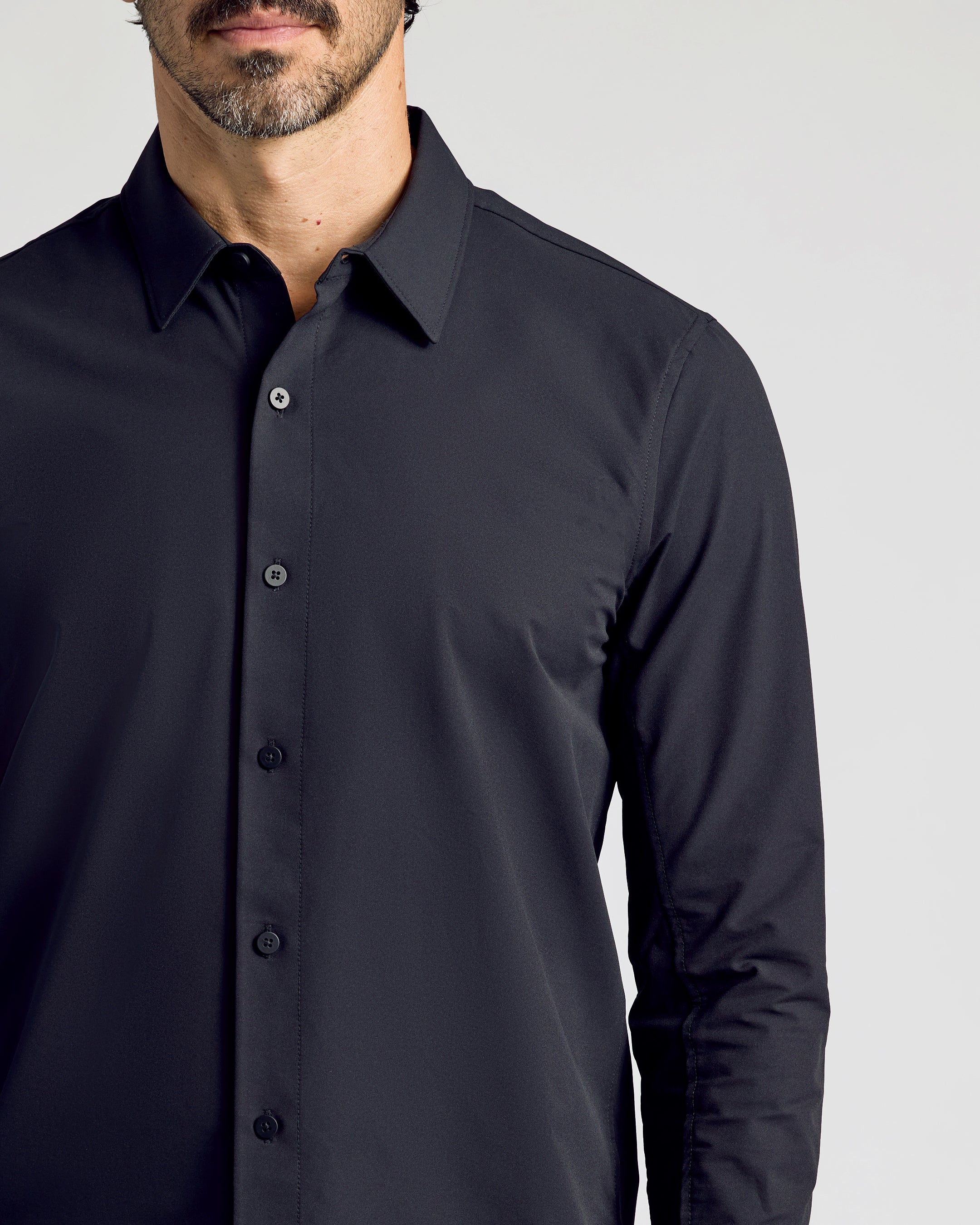 Black Commuter Long Sleeve Shirt - Image 8