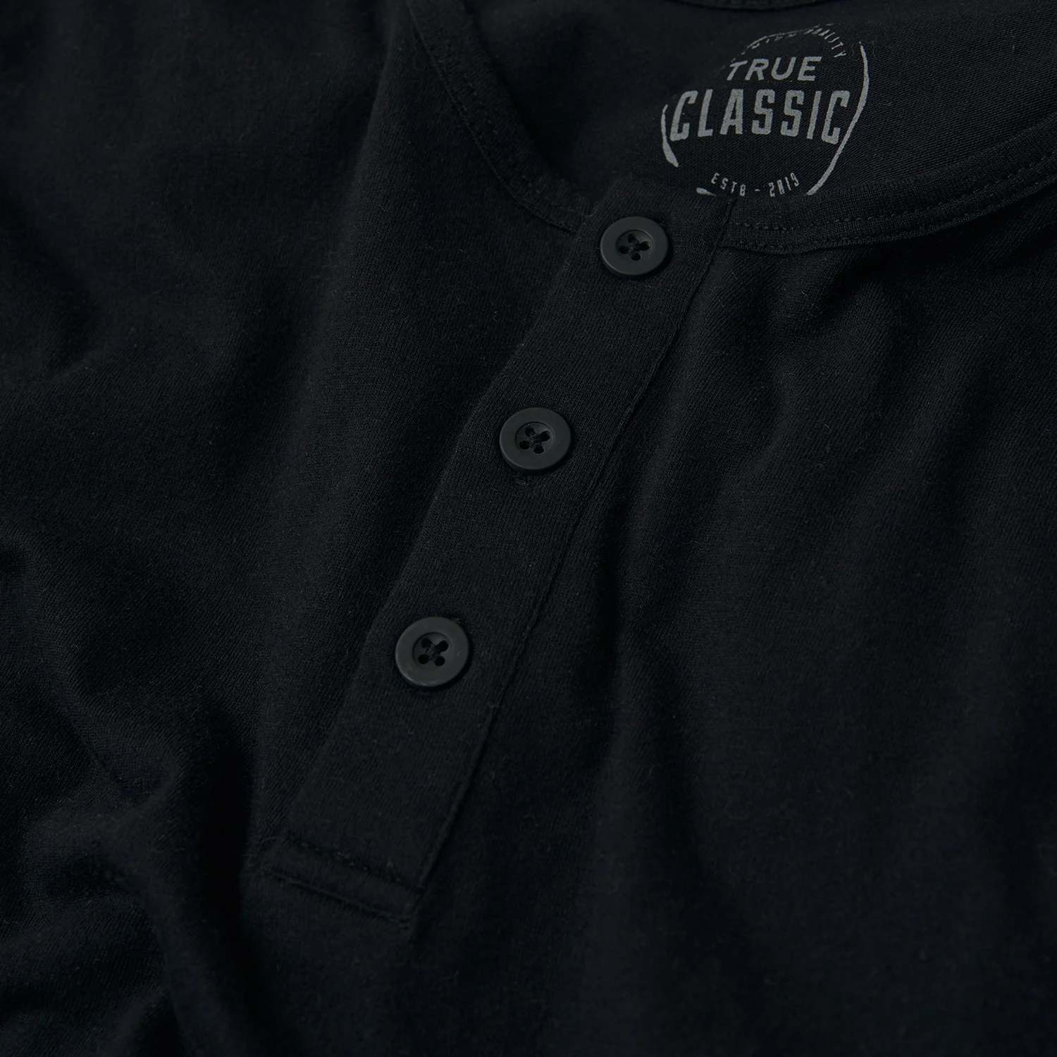 Black Long Sleeve Henley - Image 9
