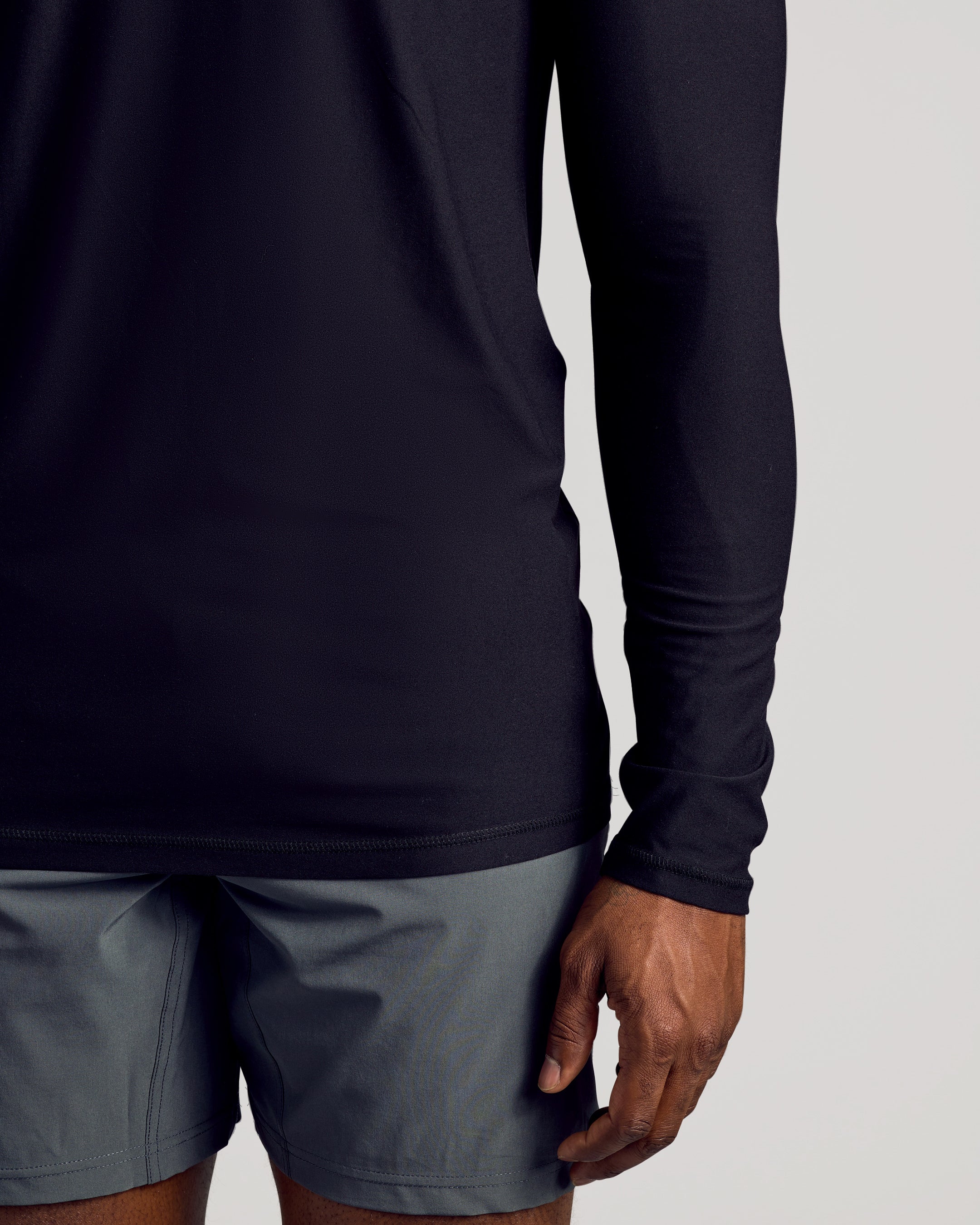 Black Long Sleeve Tall Active Crew - Image 5