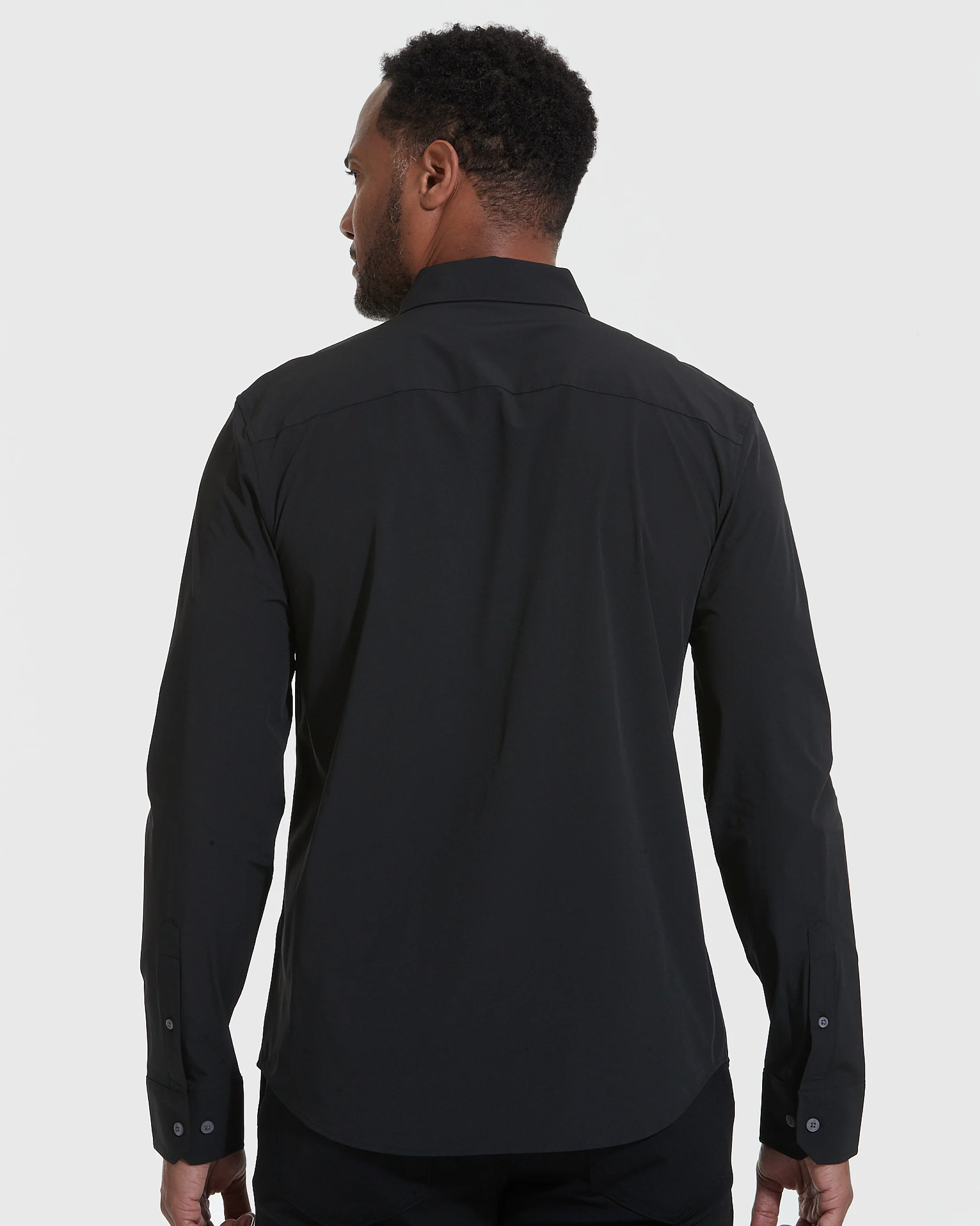Black Lightweight Dress Shirt - Image 4