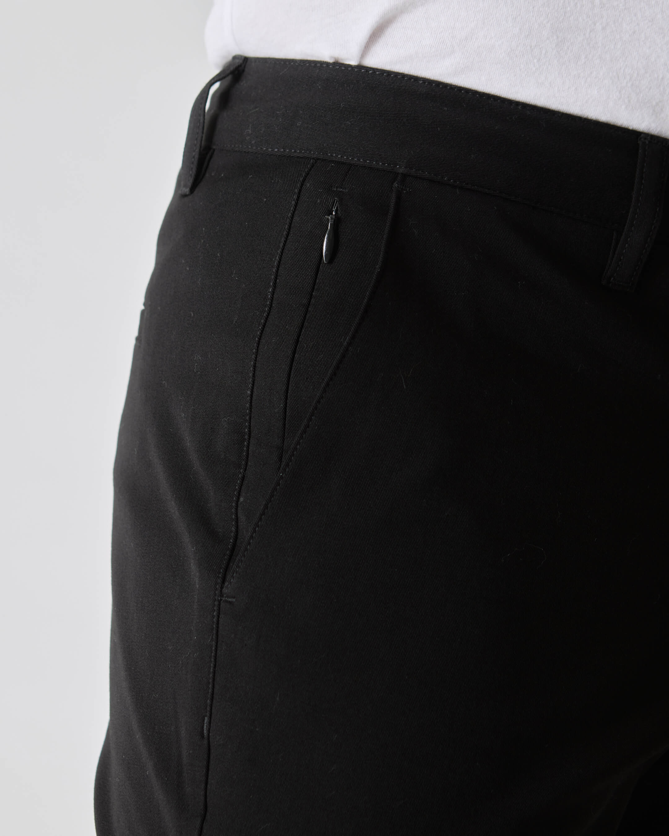 Black Slim Twill Chino Pant - Image 4
