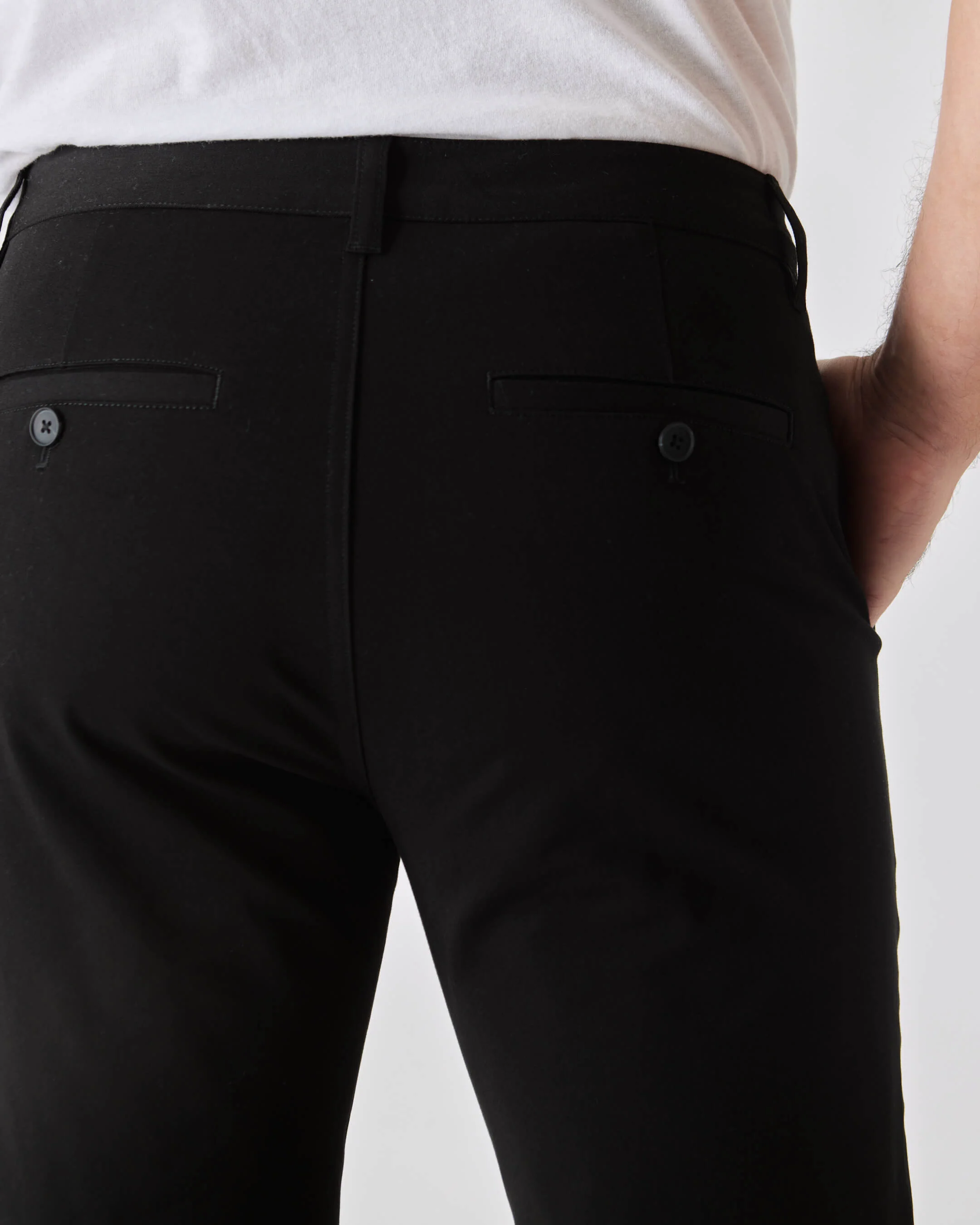Black Slim Twill Chino Pant - Image 5