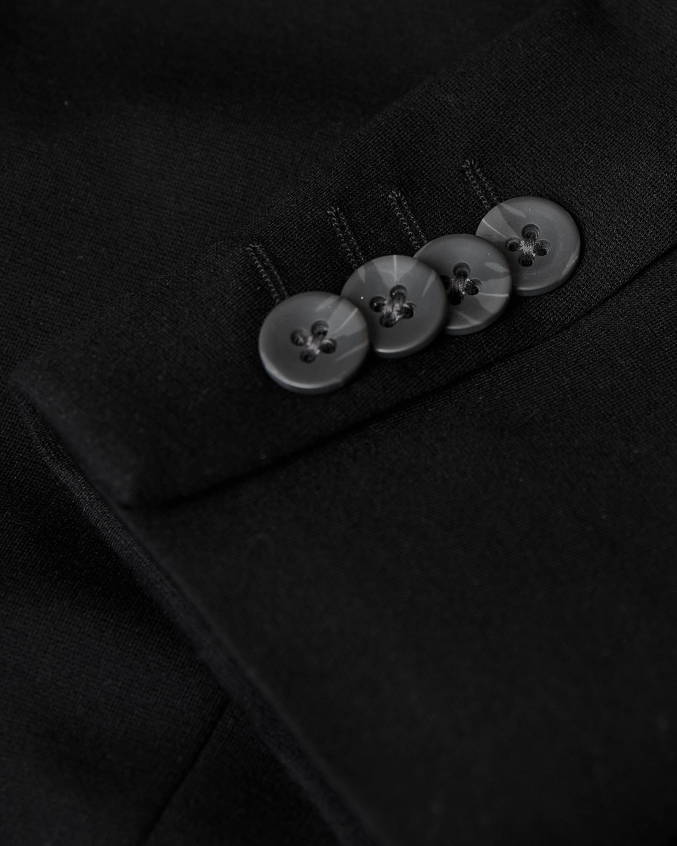 Black Comfort Knit Blazer - Image 10