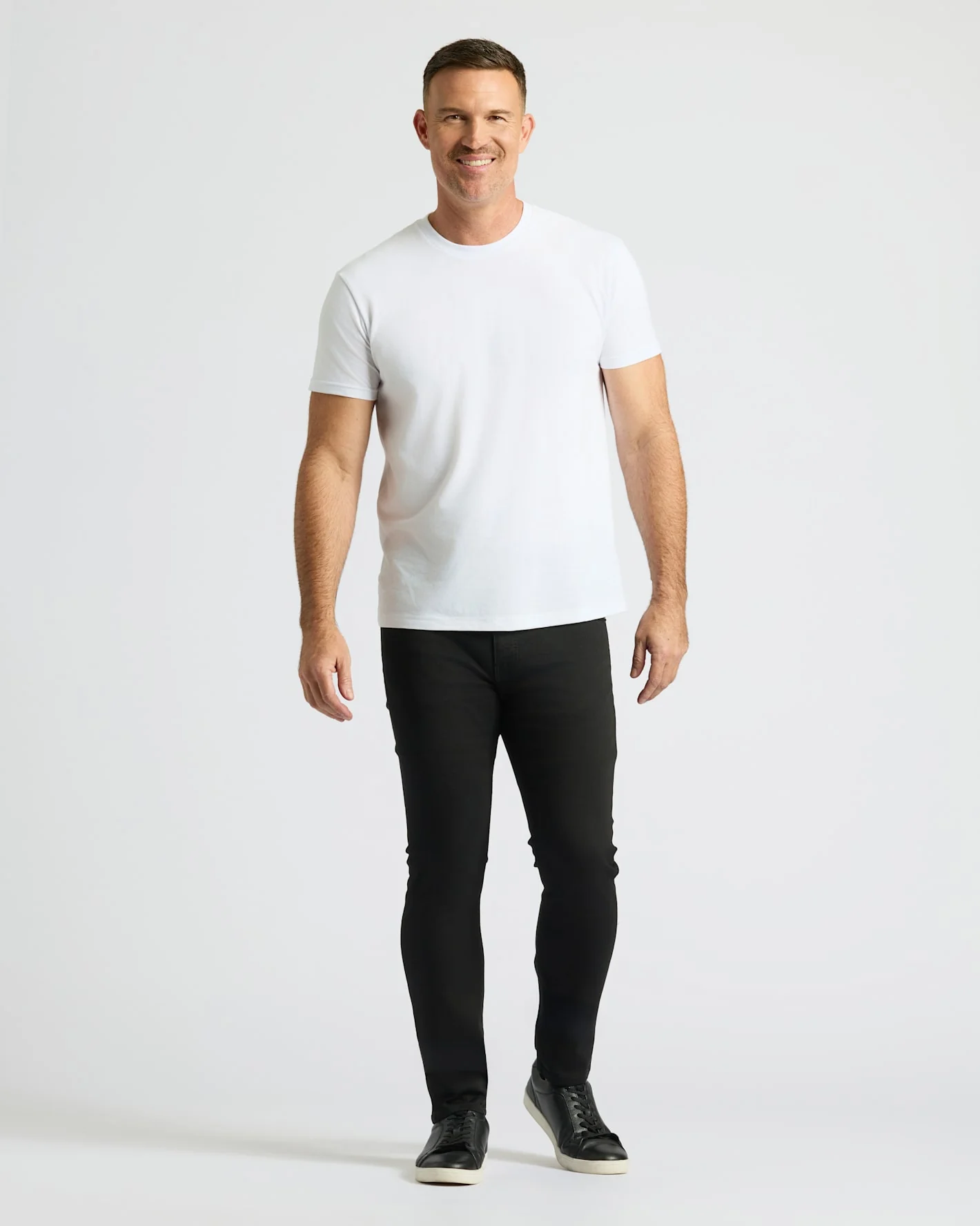 Black Wash Slim Comfort Stretch Jeans - Image 4