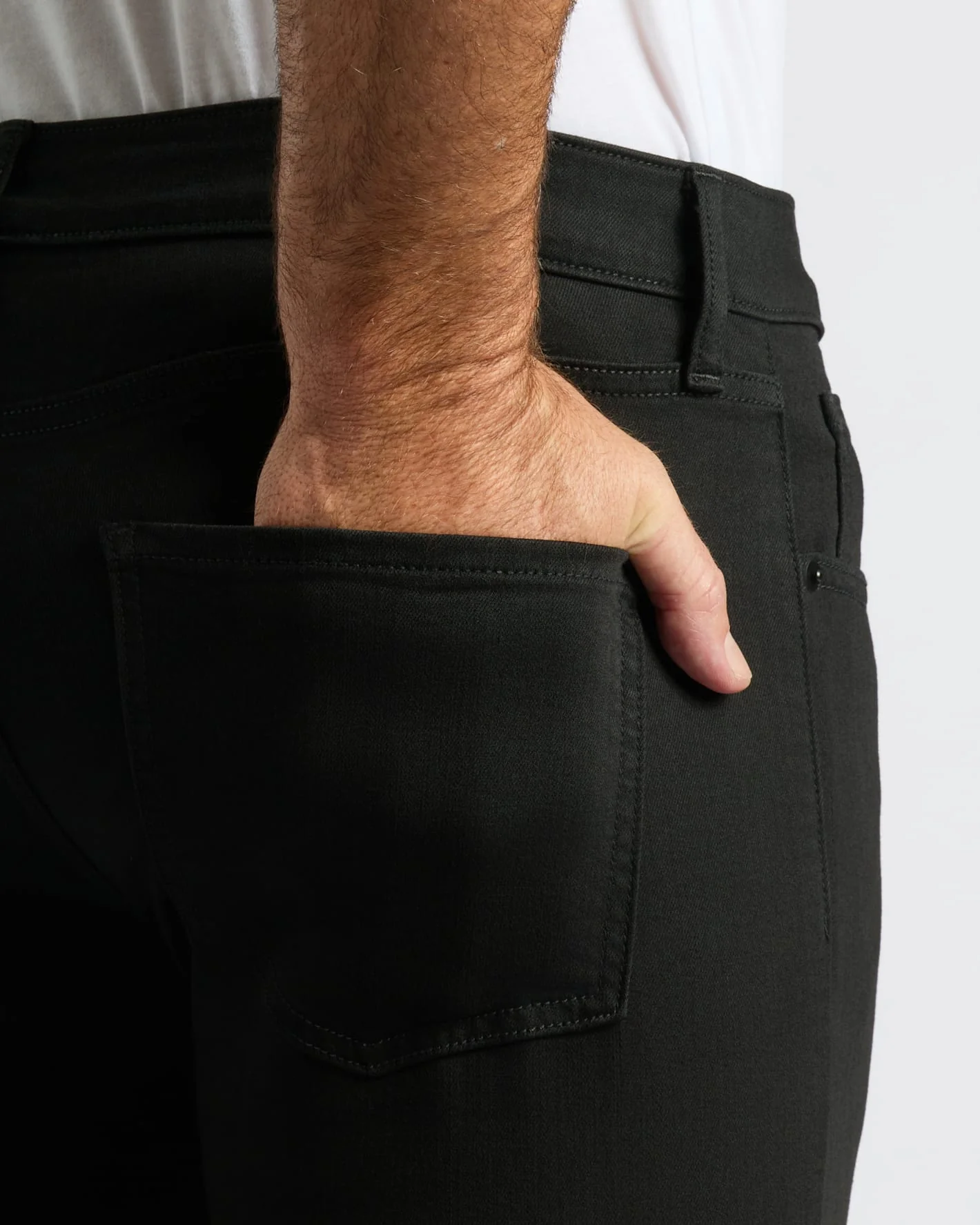 Black Wash Slim Comfort Stretch Jeans - Image 8