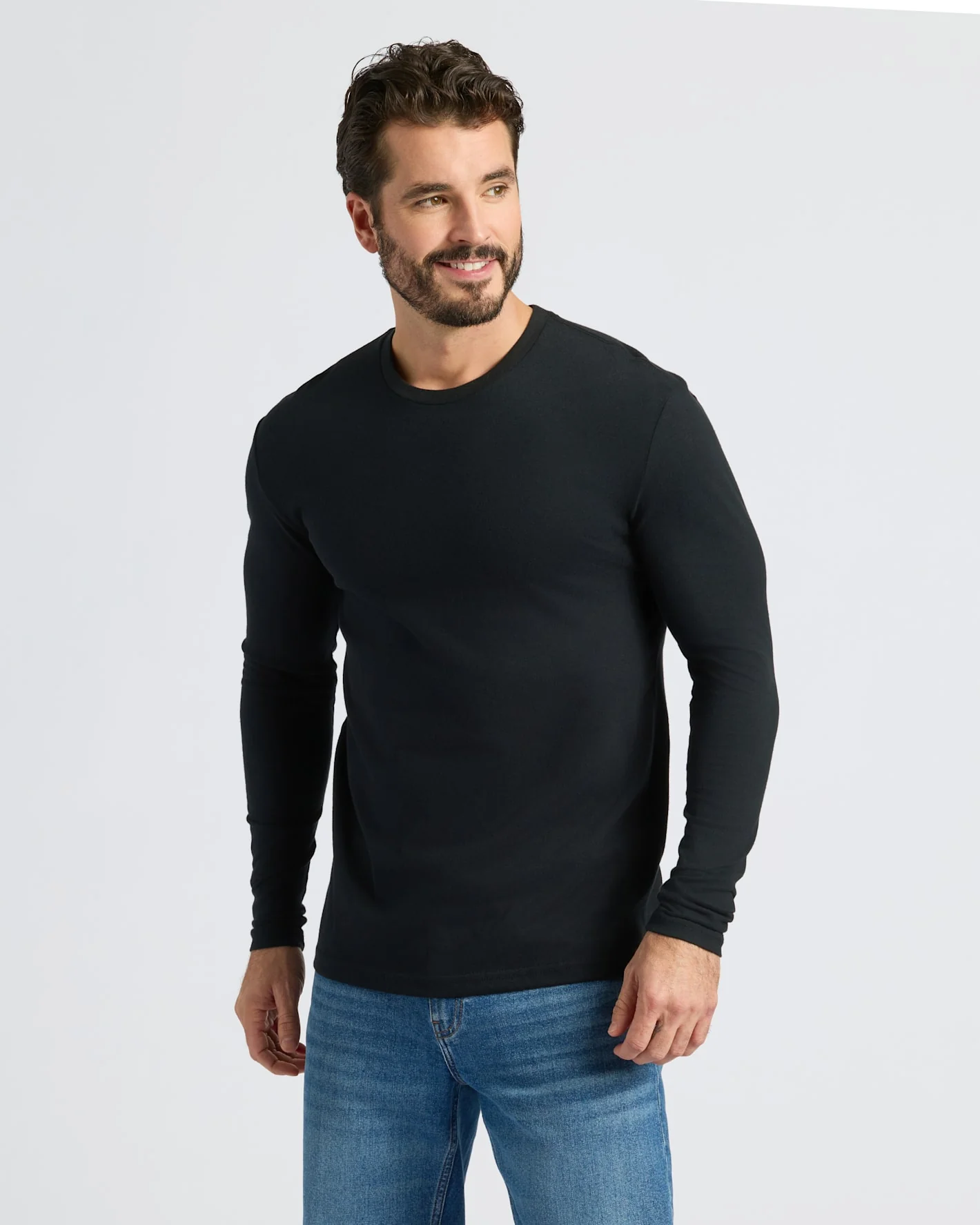 Black Classic Long Sleeve Crew Neck - Image 6