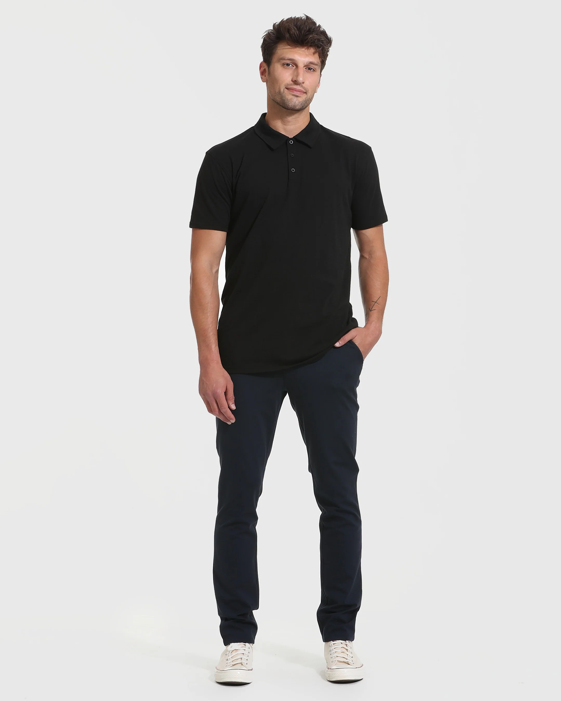 Black & White Tall Classic Polo 2-Pack - Image 3