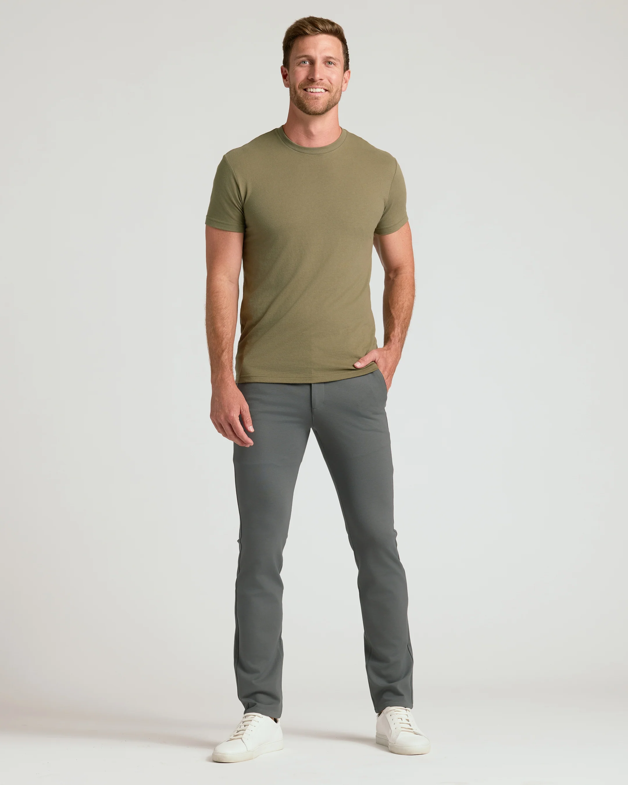 Carbon Slim Comfort Knit Chino Pant - Image 10