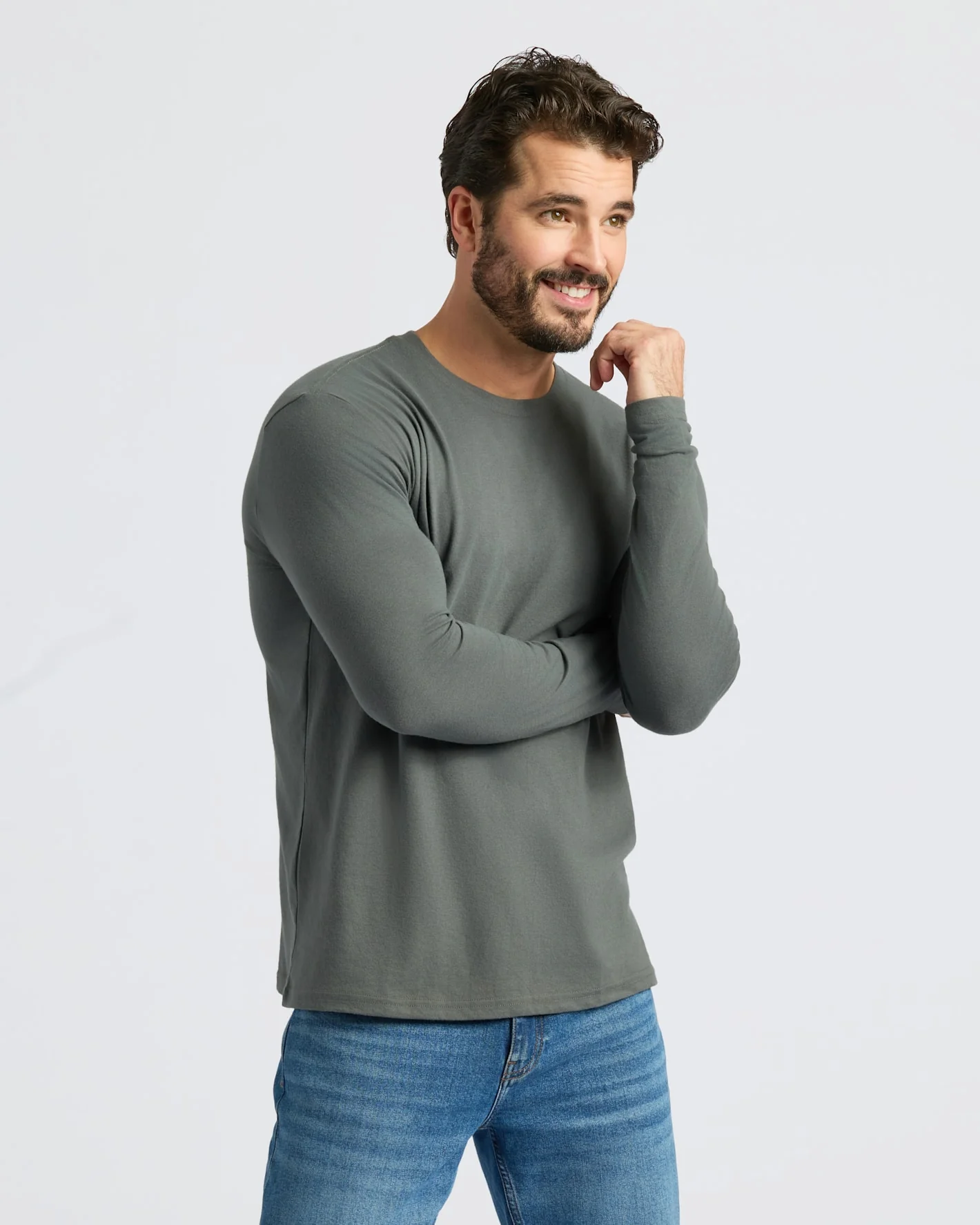 Carbon Classic Long Sleeve Crew Neck - Image 6