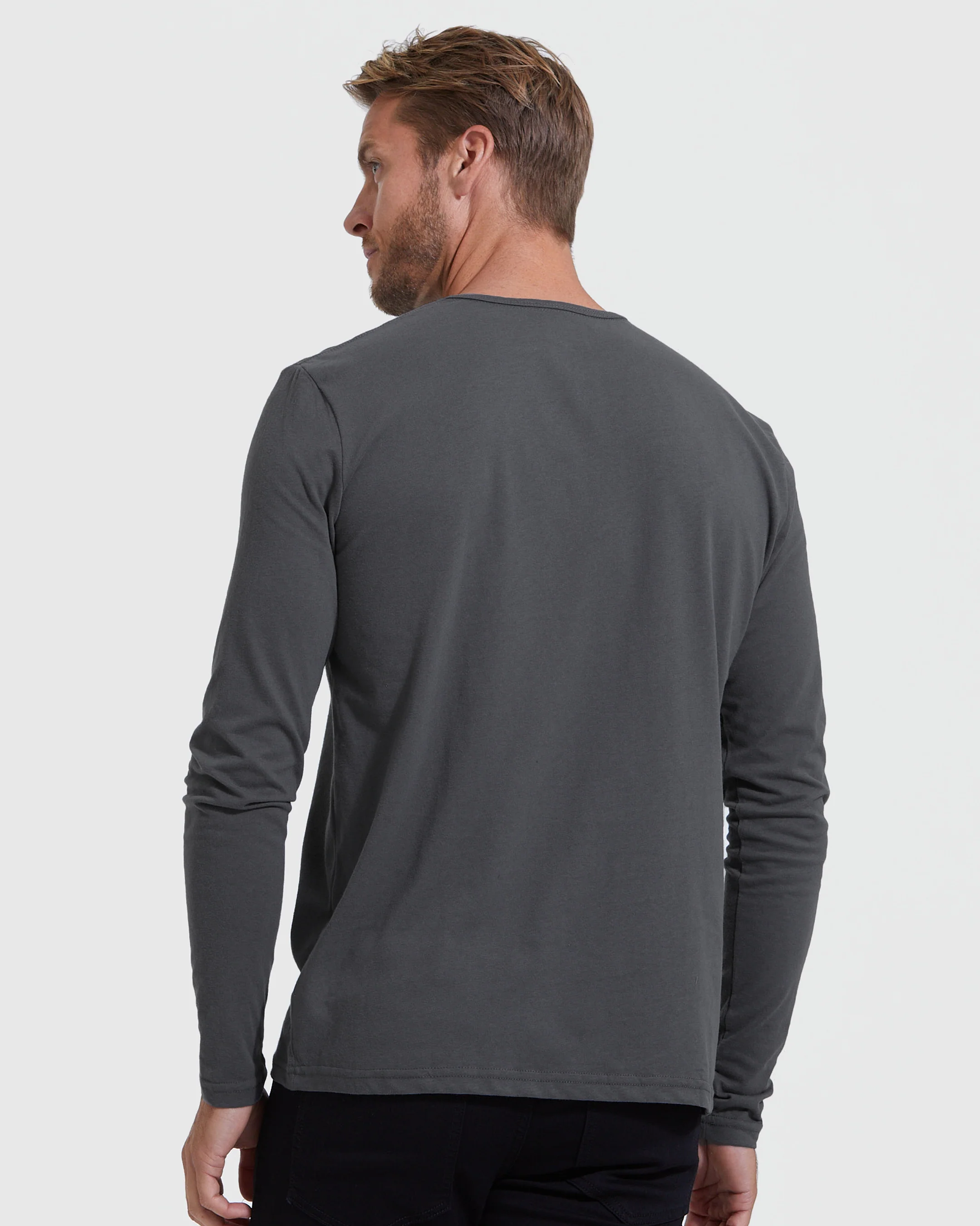 Carbon Classic Long Sleeve Henley - Image 3
