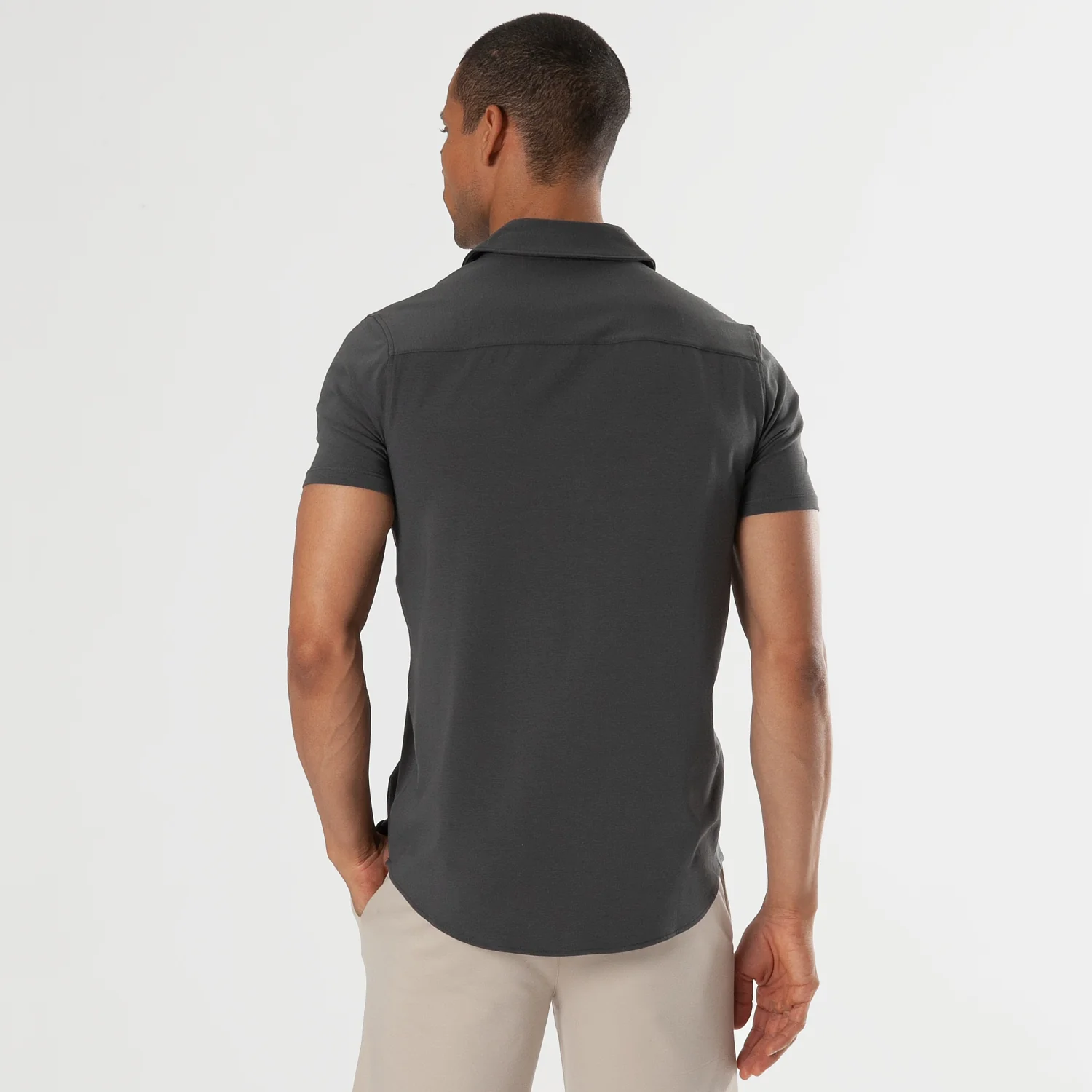 Carbon Short Sleeve Knit Shirt - Image 3