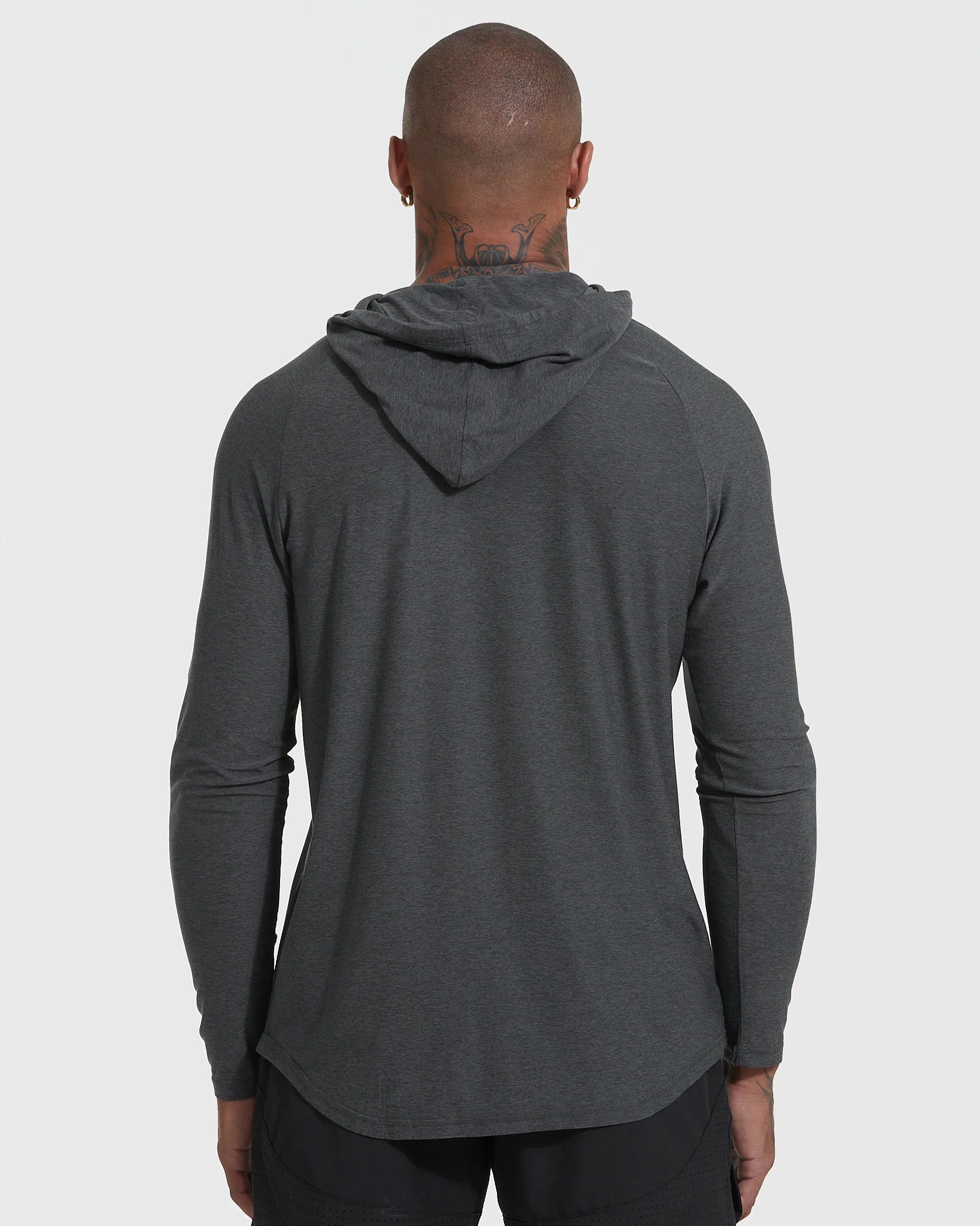 Charcoal Heather Gray Active Hoodie - Image 3