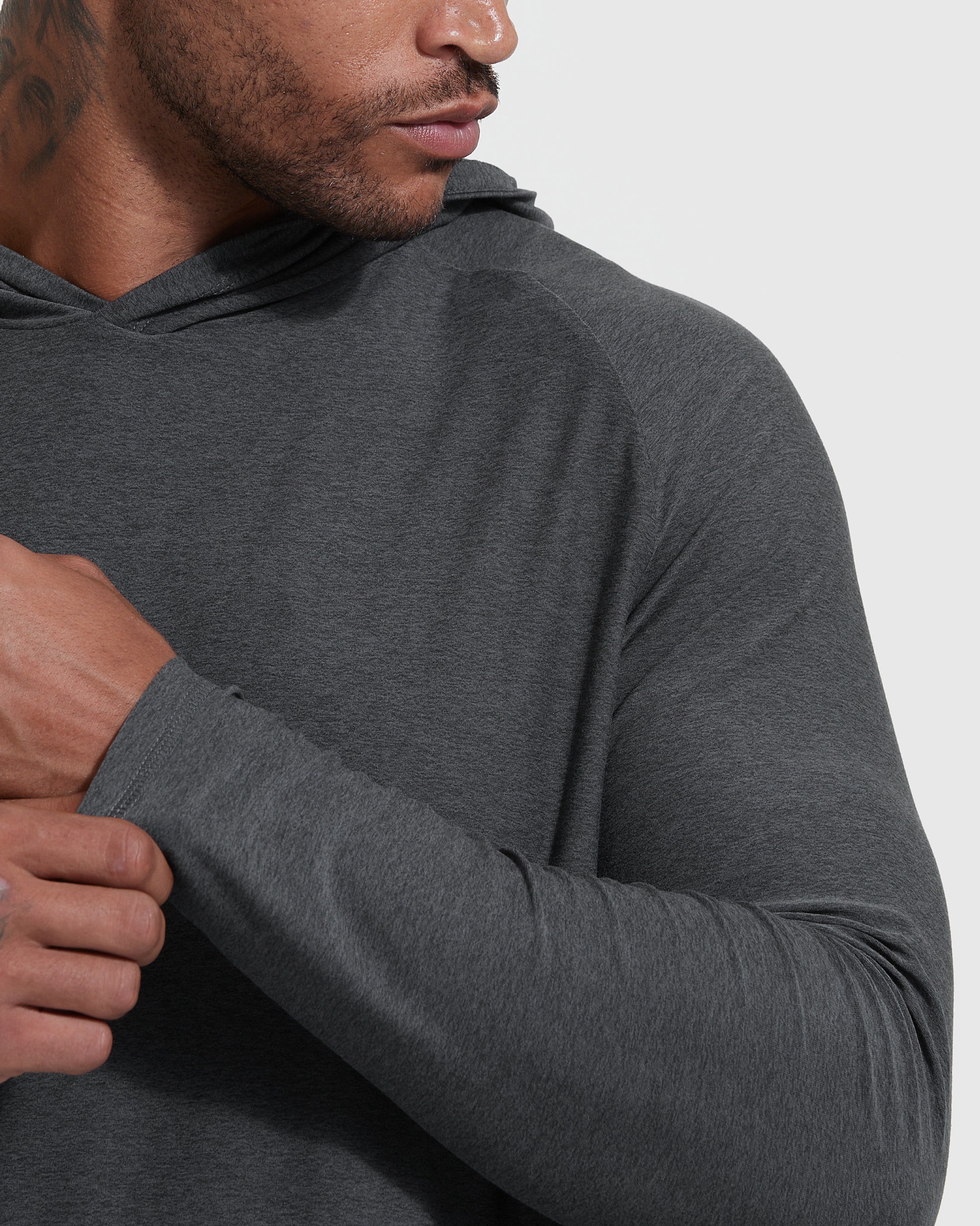 Charcoal Heather Gray Active Hoodie - Image 4