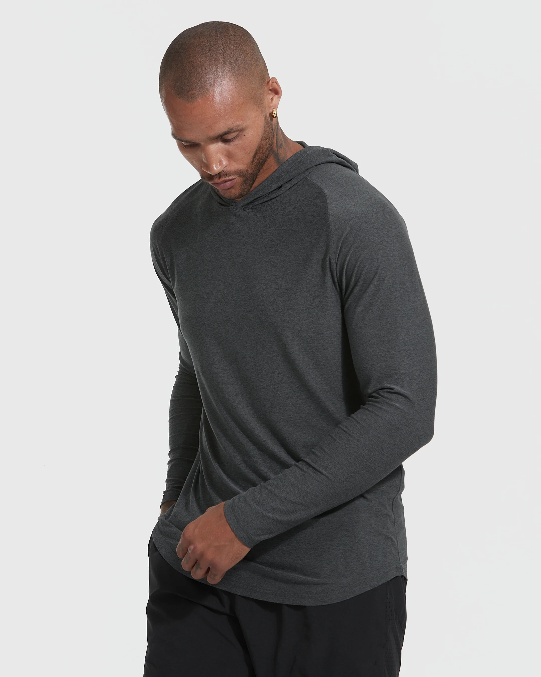 Charcoal Heather Gray Active Hoodie - Image 5