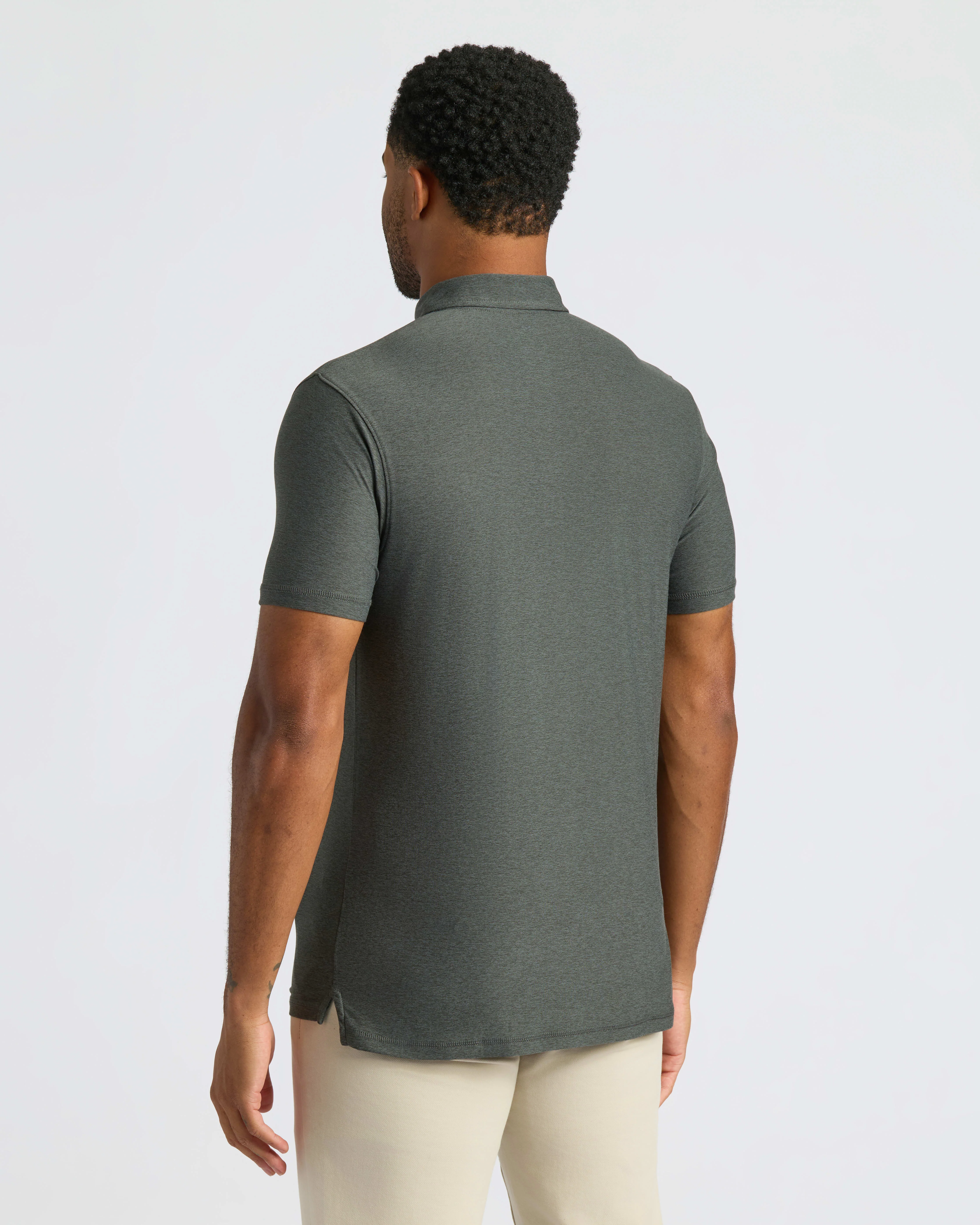 Charcoal Heather Gray Classic Polo - Image 4