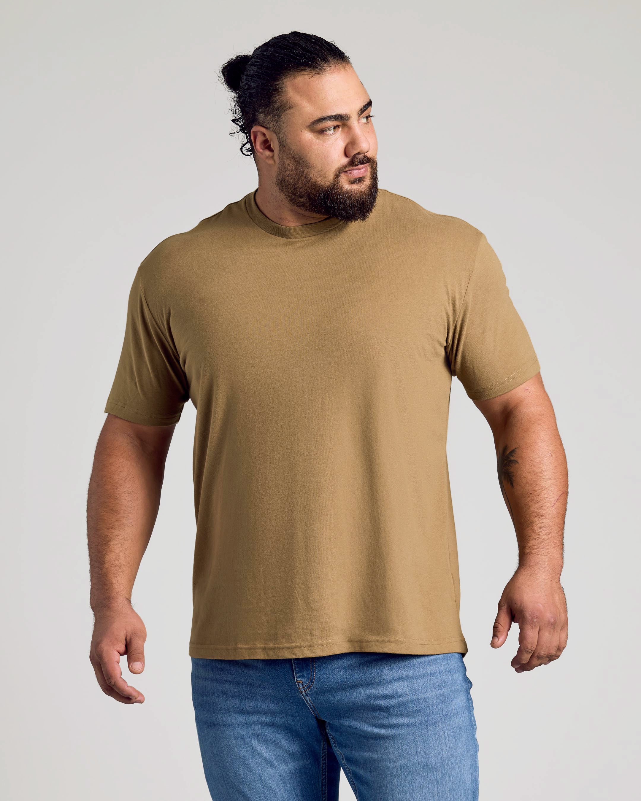 Tan 499 Classic Crew Neck - Image 3