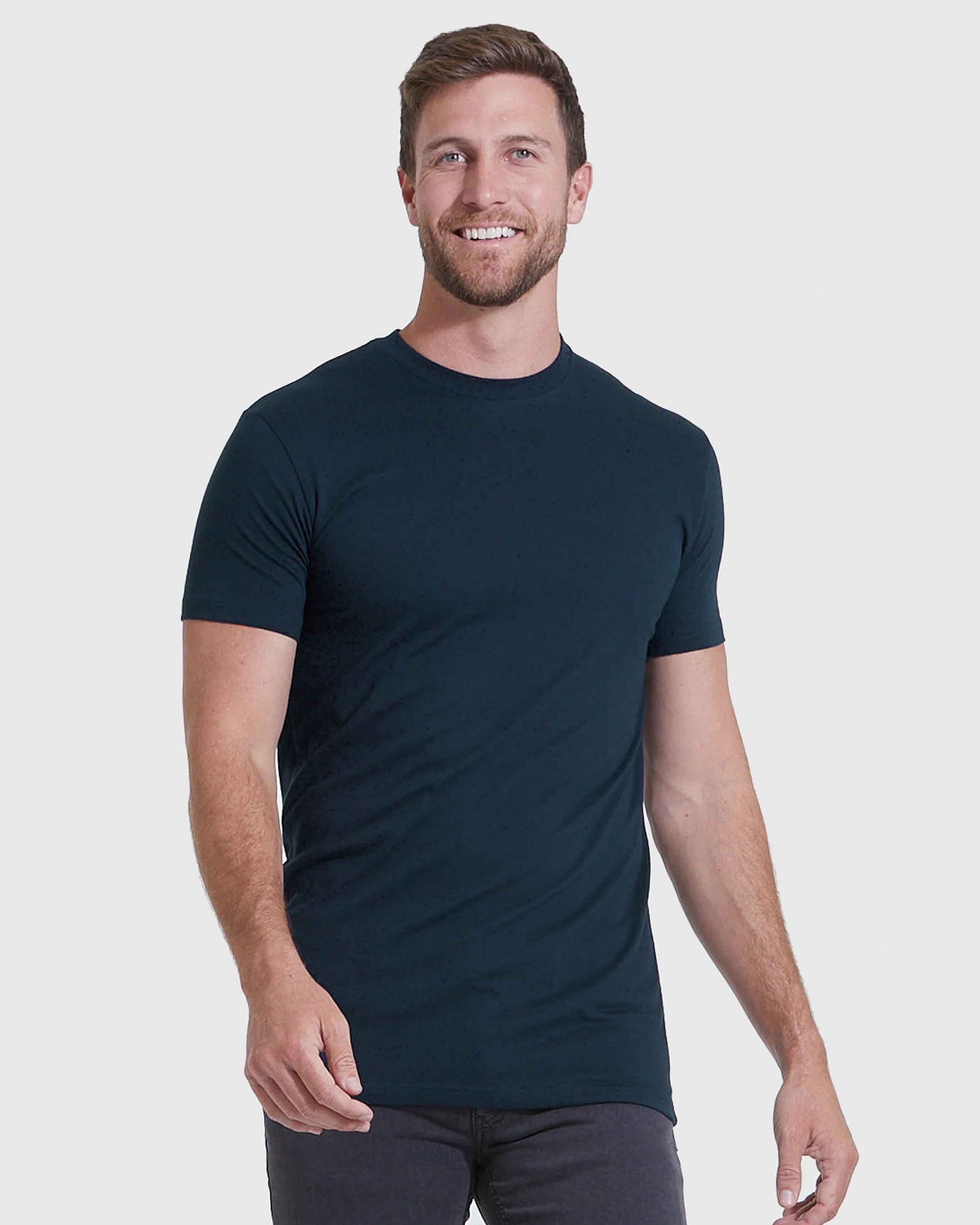 Color Tall Straight Hem Crew Neck T-Shirt 3-Pack - Image 3