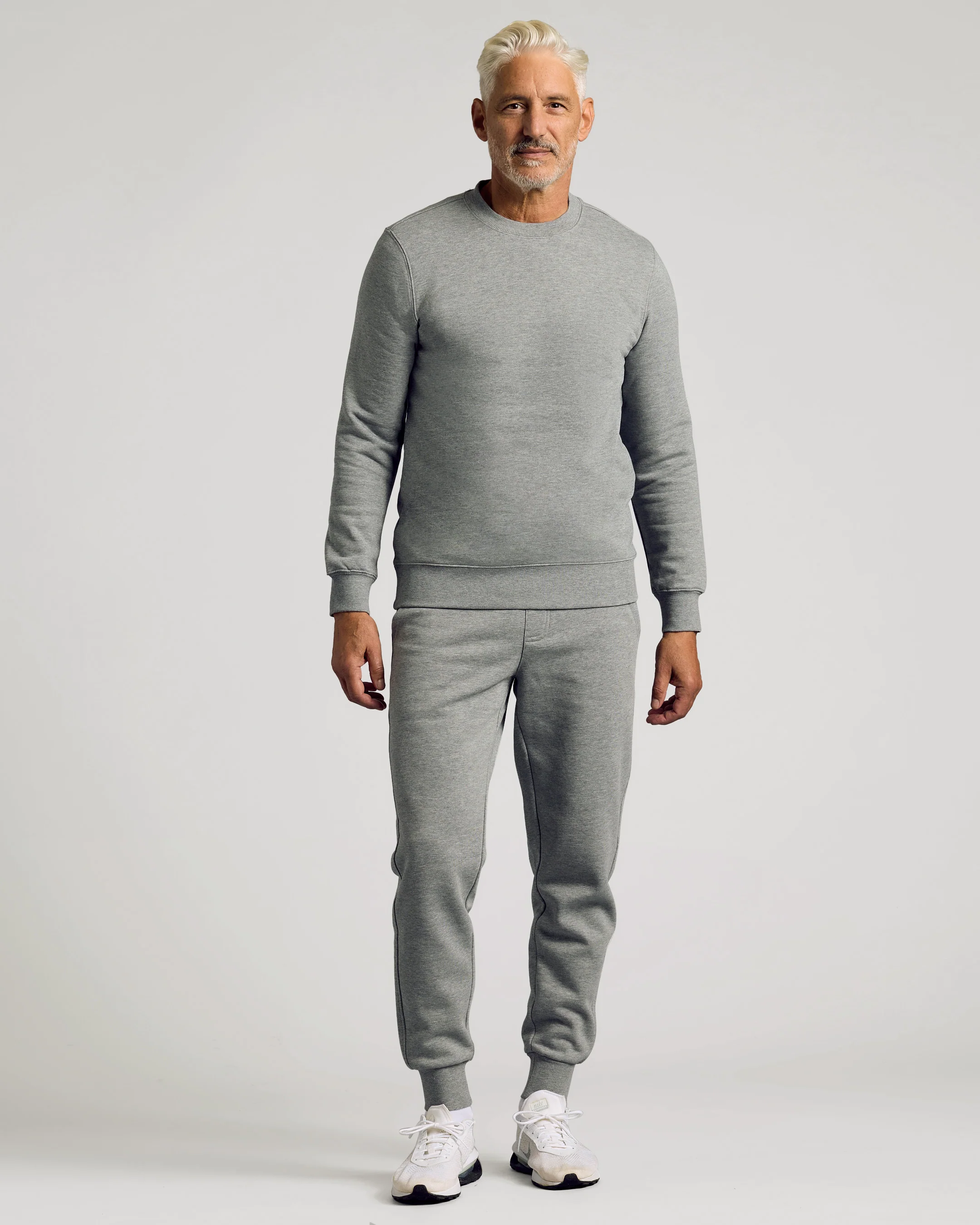 Dark Heather Gray Pullover Fleece Crew & Jogger 2-Pack - Image 4