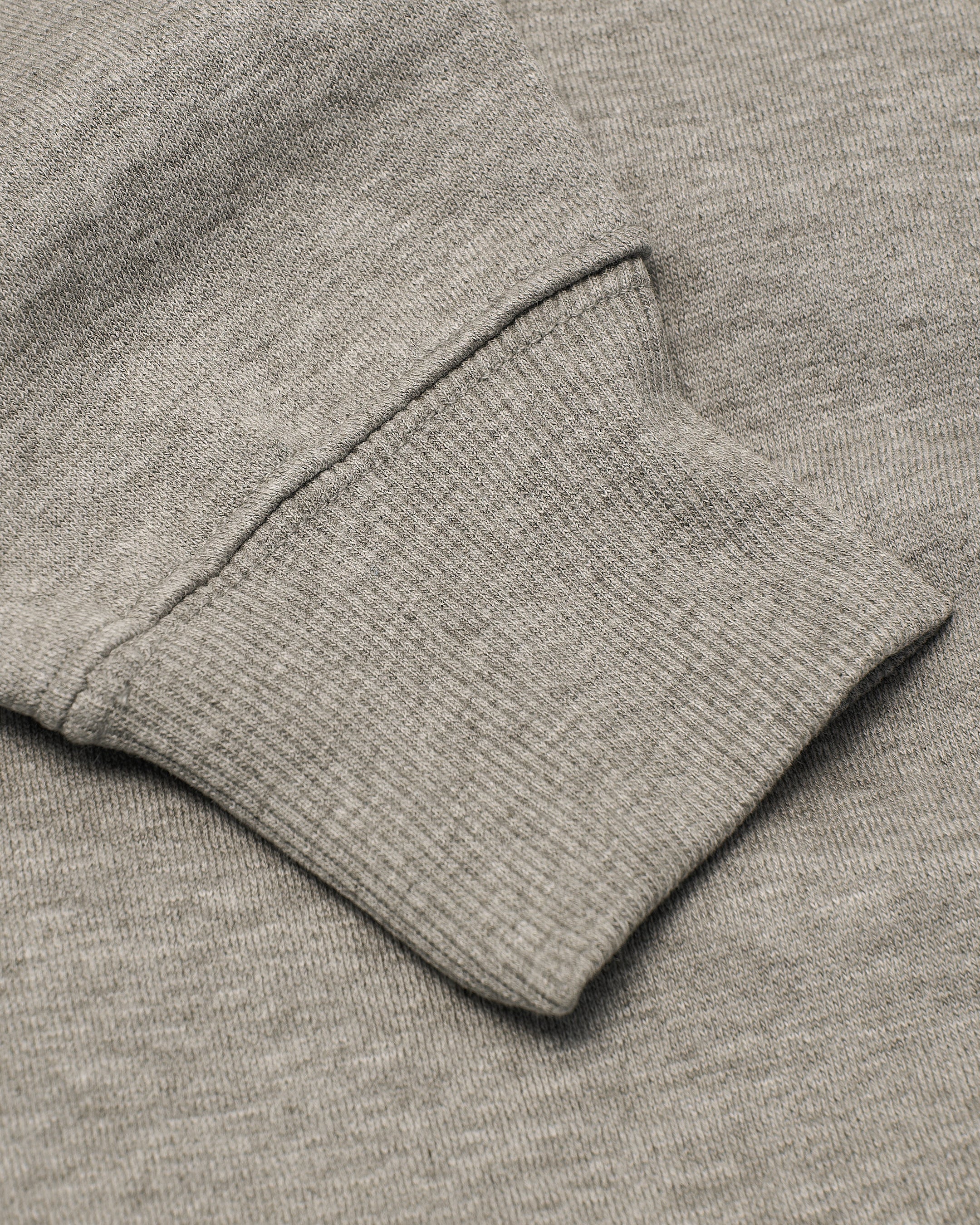 Dark Heather Gray Fleece French Terry Pullover Crew Neck - Image 6