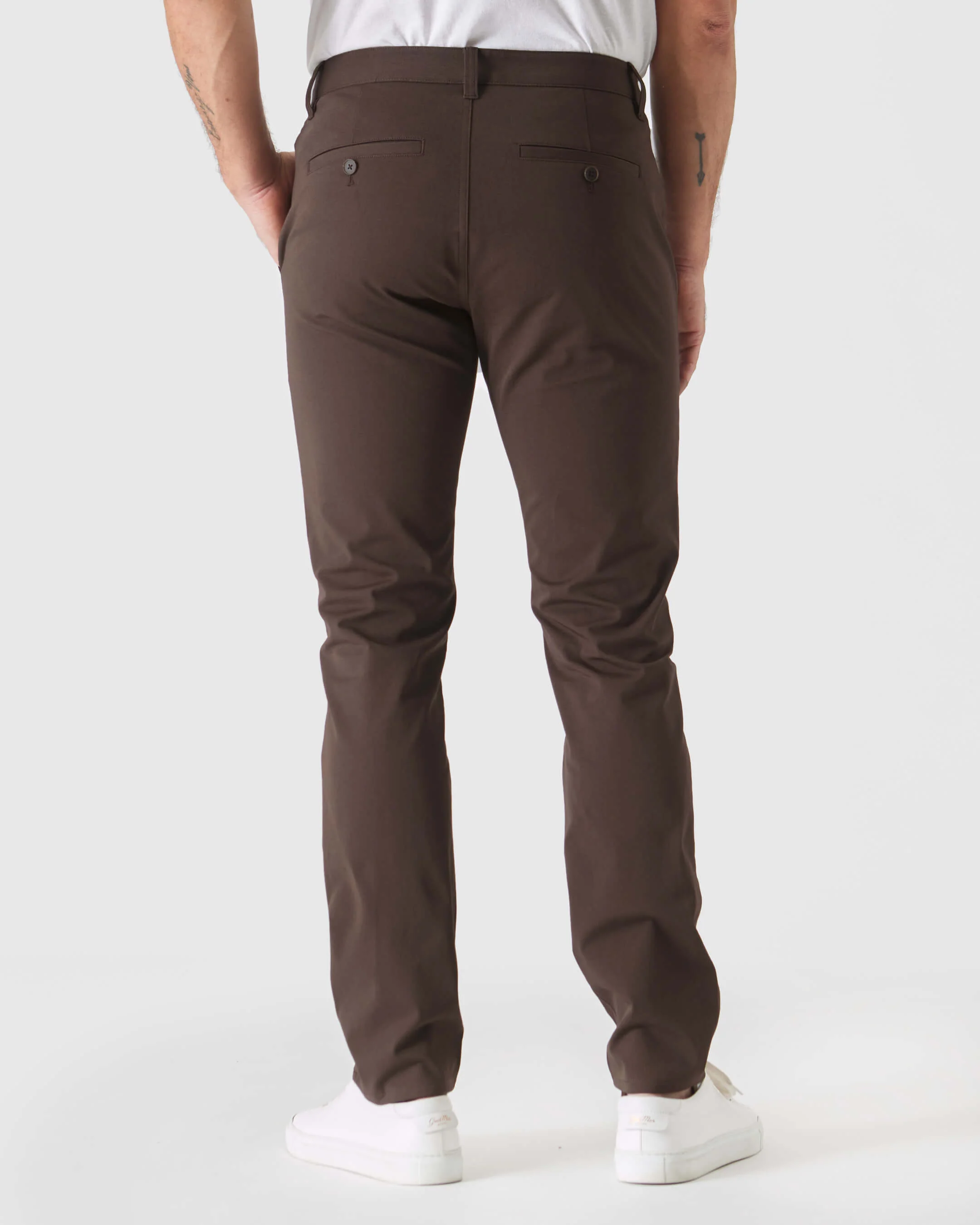 Dark Oak Slim Twill Chino Pant - Image 3