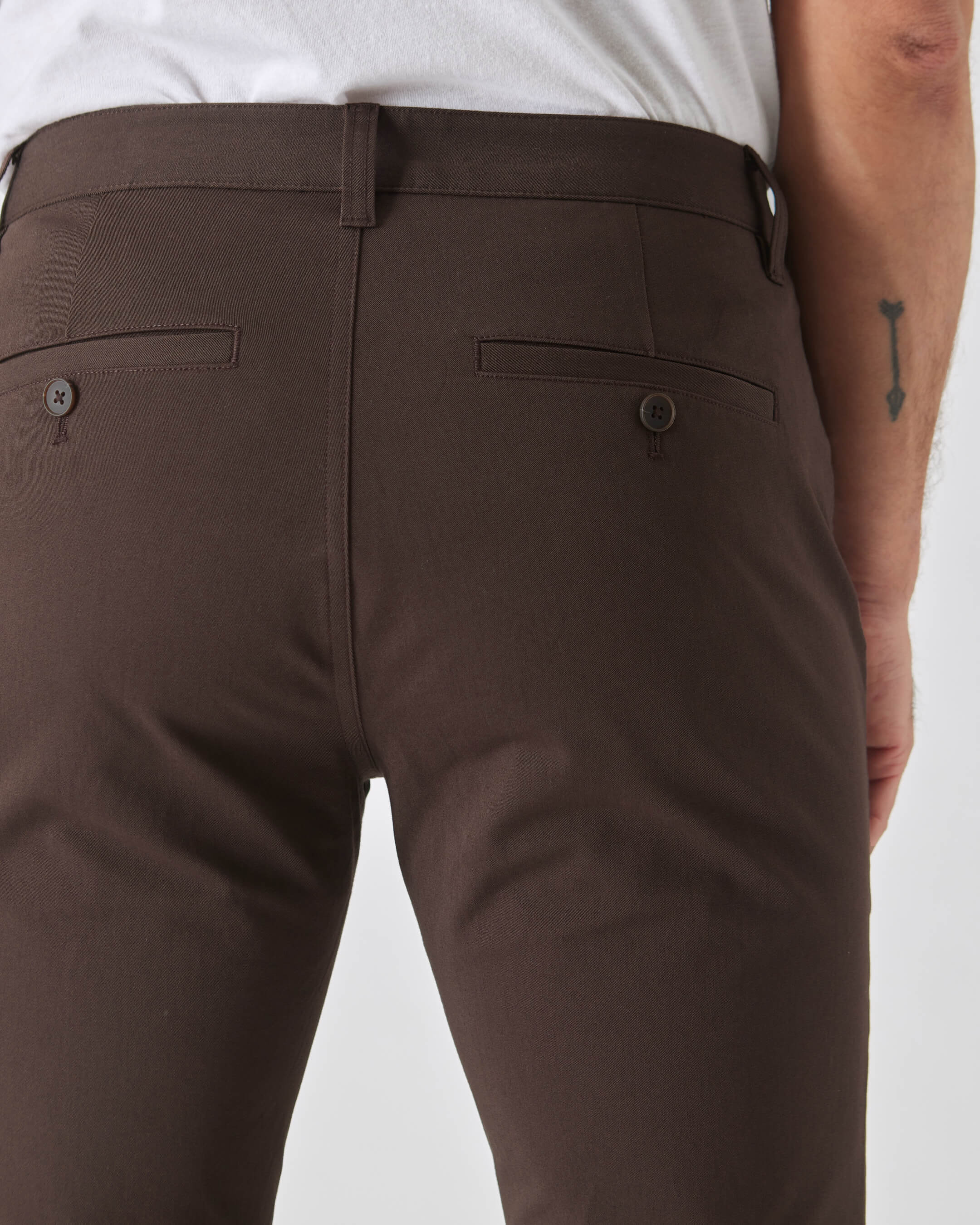 Dark Oak Slim Twill Chino Pant - Image 5