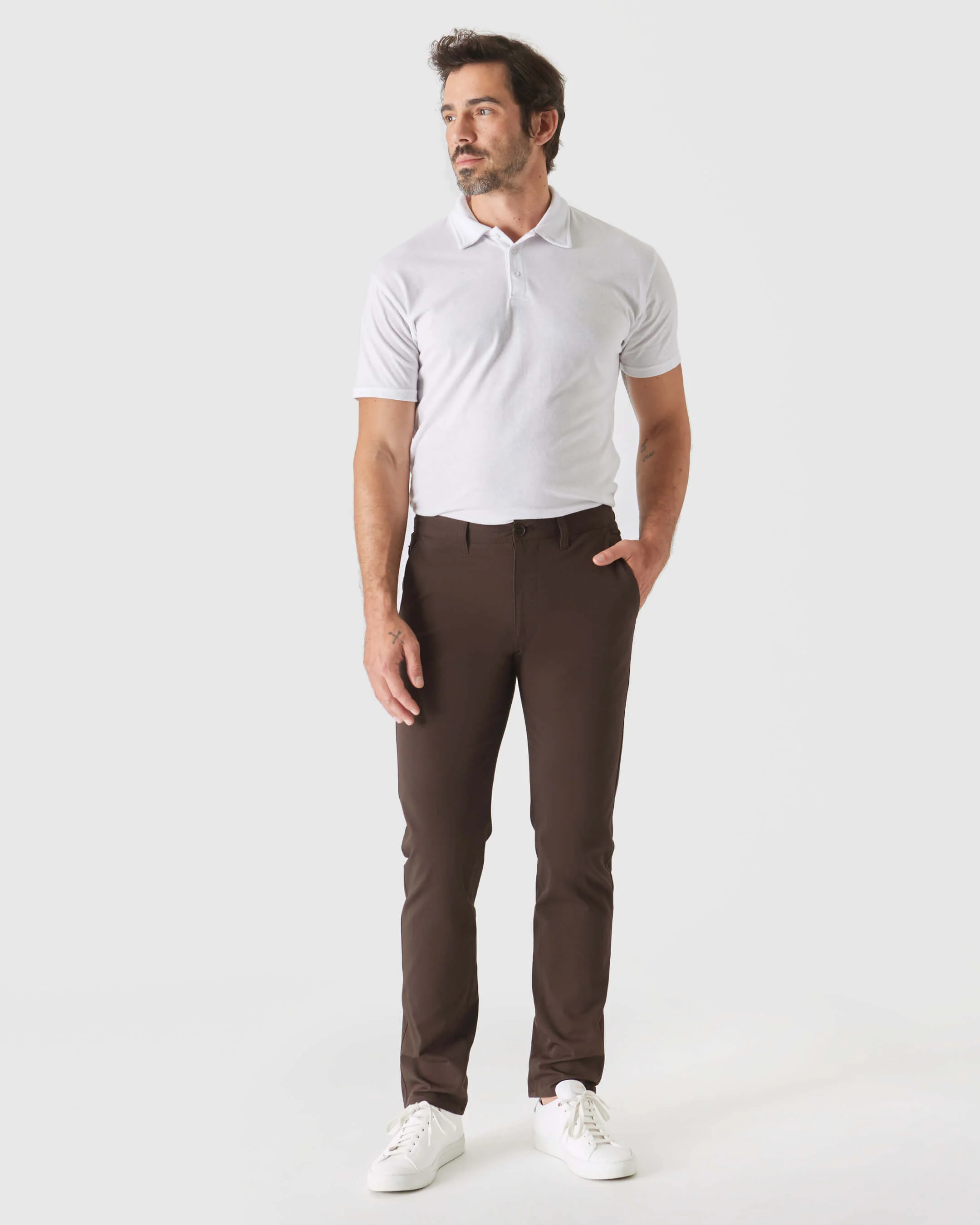 Dark Oak Slim Twill Chino Pant - Image 6