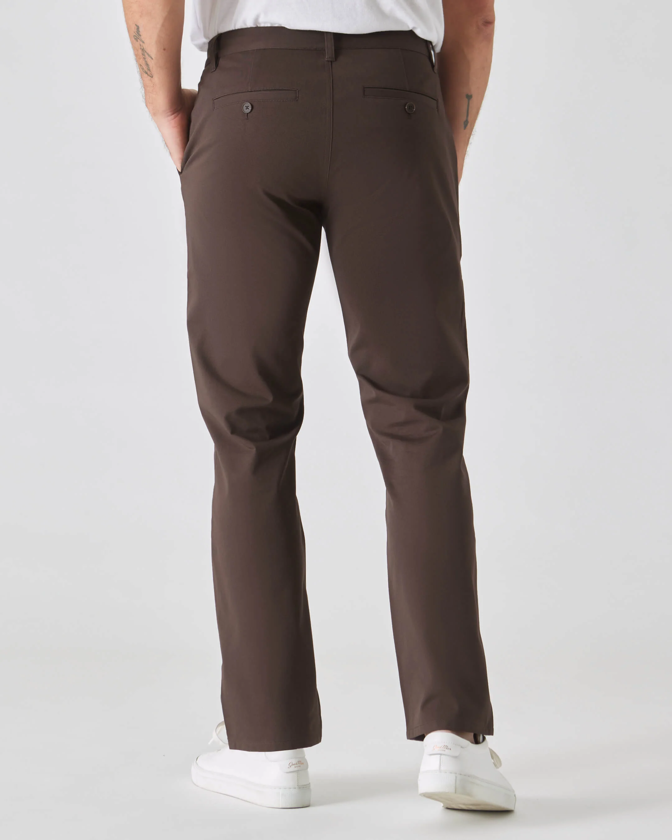 Dark Oak Straight Twill Chino Pant - Image 3