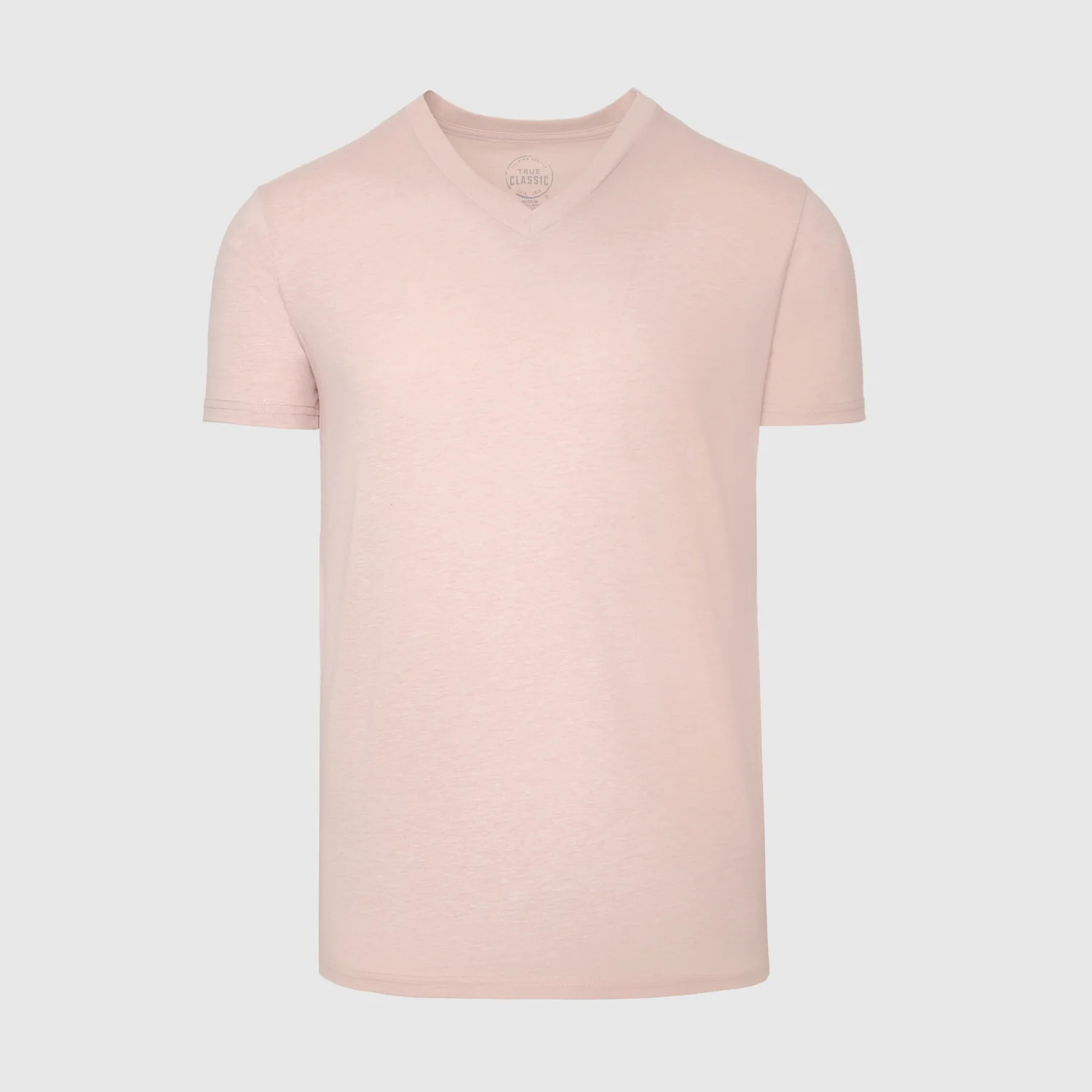 Heather Dusty Pink V Neck T Shirt - Image 2