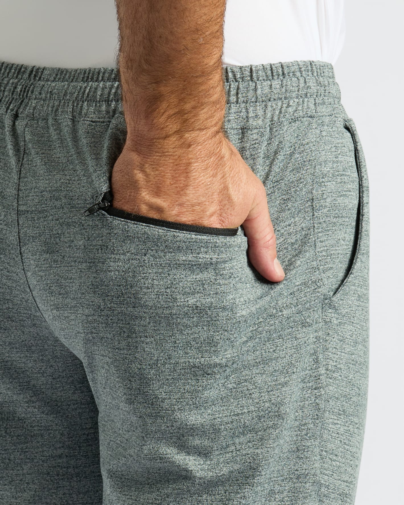 Heather Gray Active Joggers - Image 7