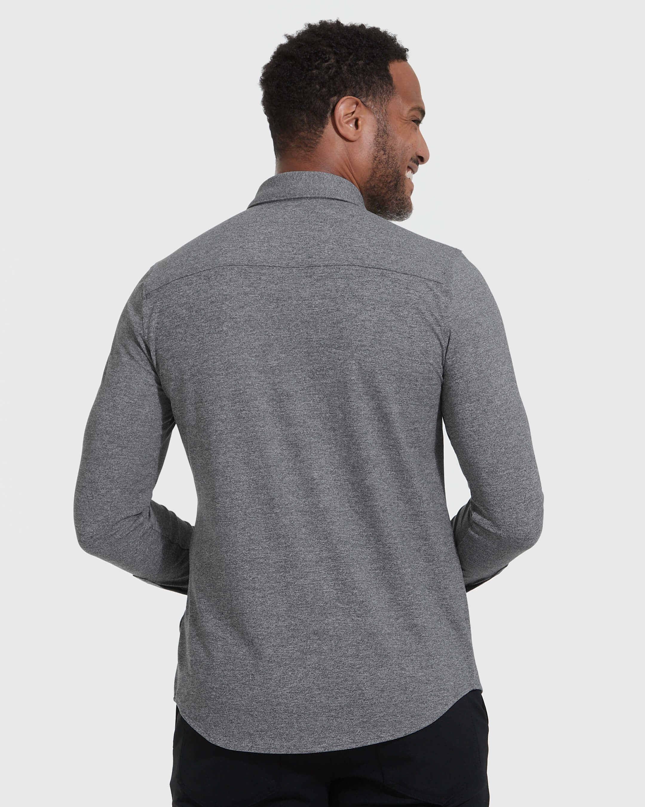 Heather Gray Long Sleeve Do-It-All Comfort Shirt - Image 3