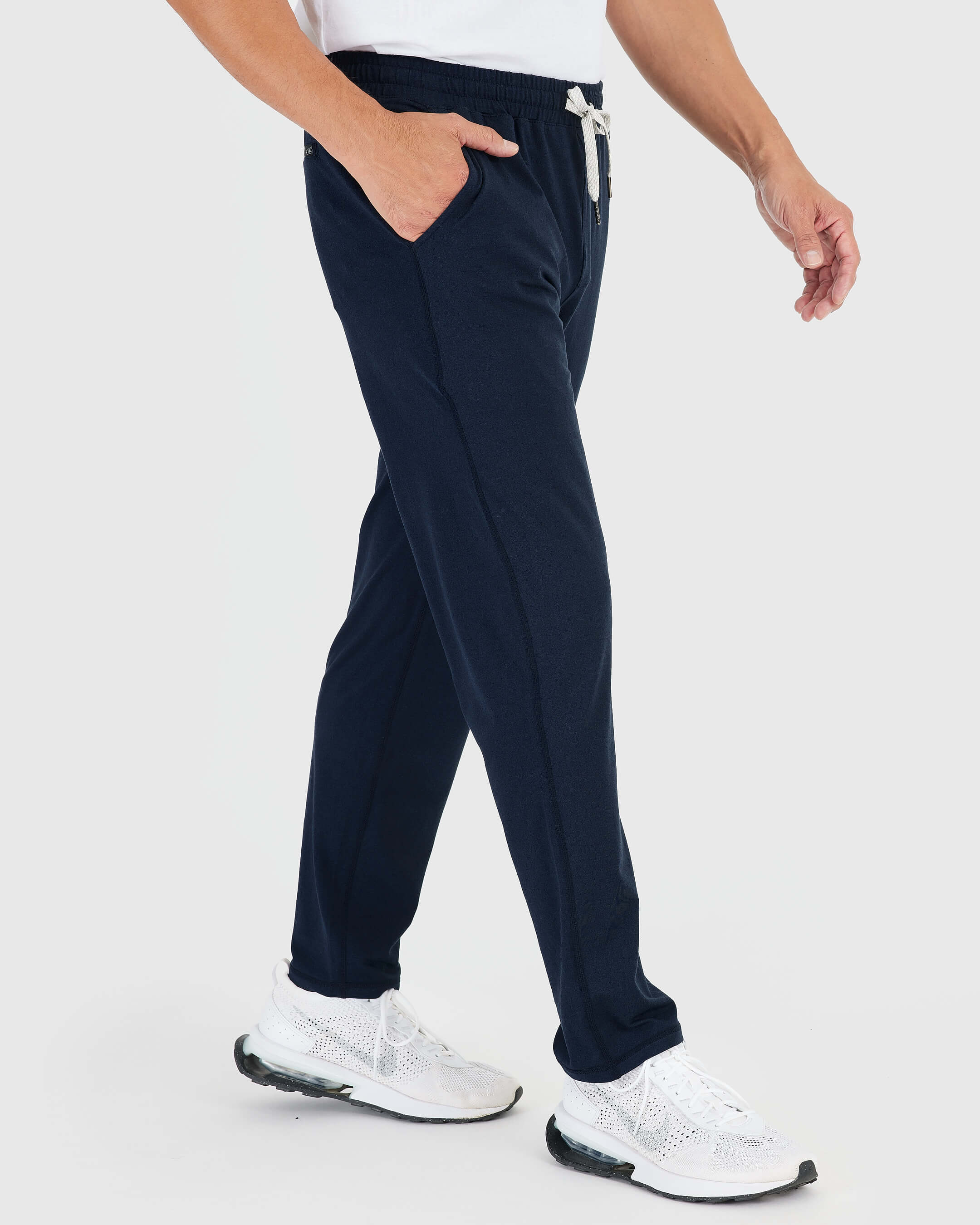 Heather Navy Active Comfort Straight Leg Pant - Image 4