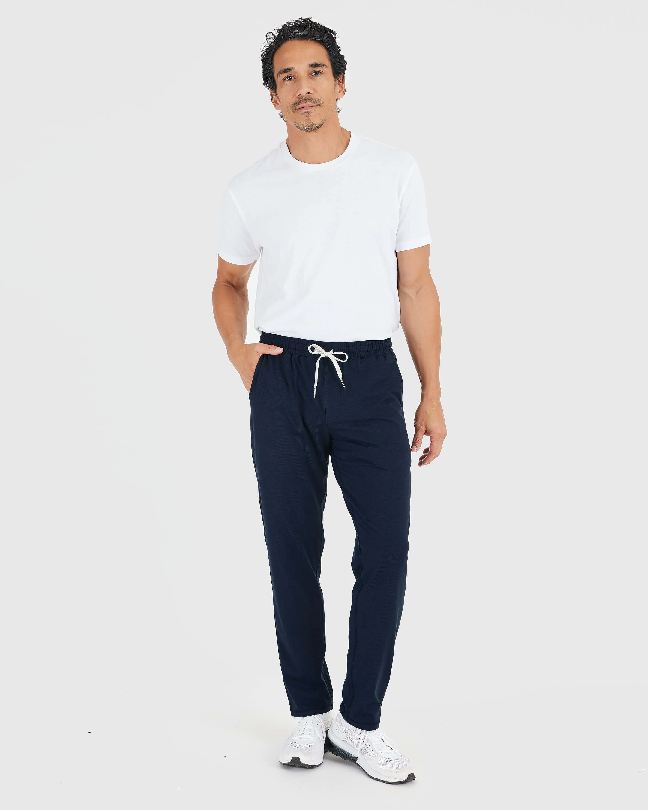 Heather Navy Active Comfort Straight Leg Pant - Image 6