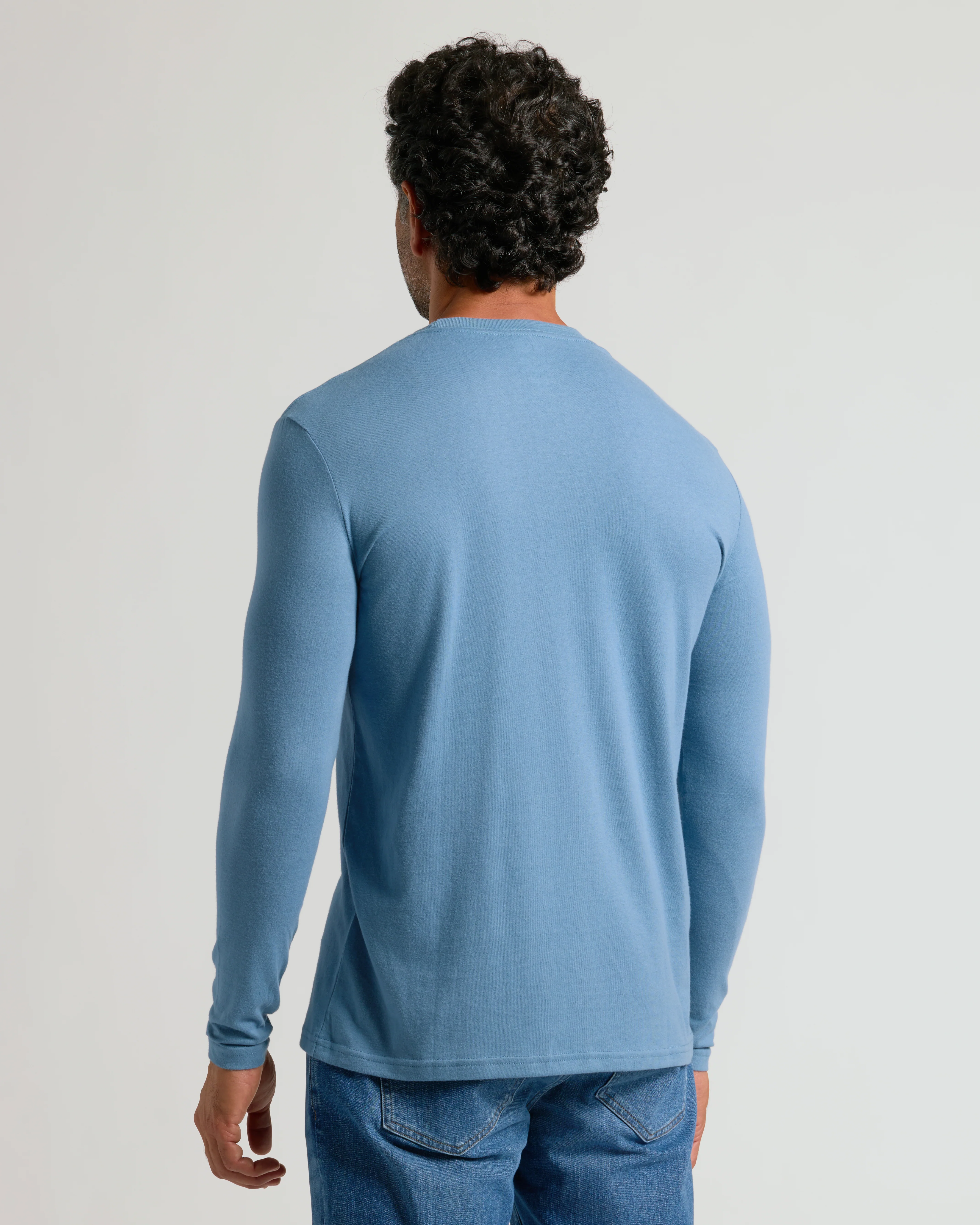 Indigo Classic Long Sleeve Crew Neck - Image 4