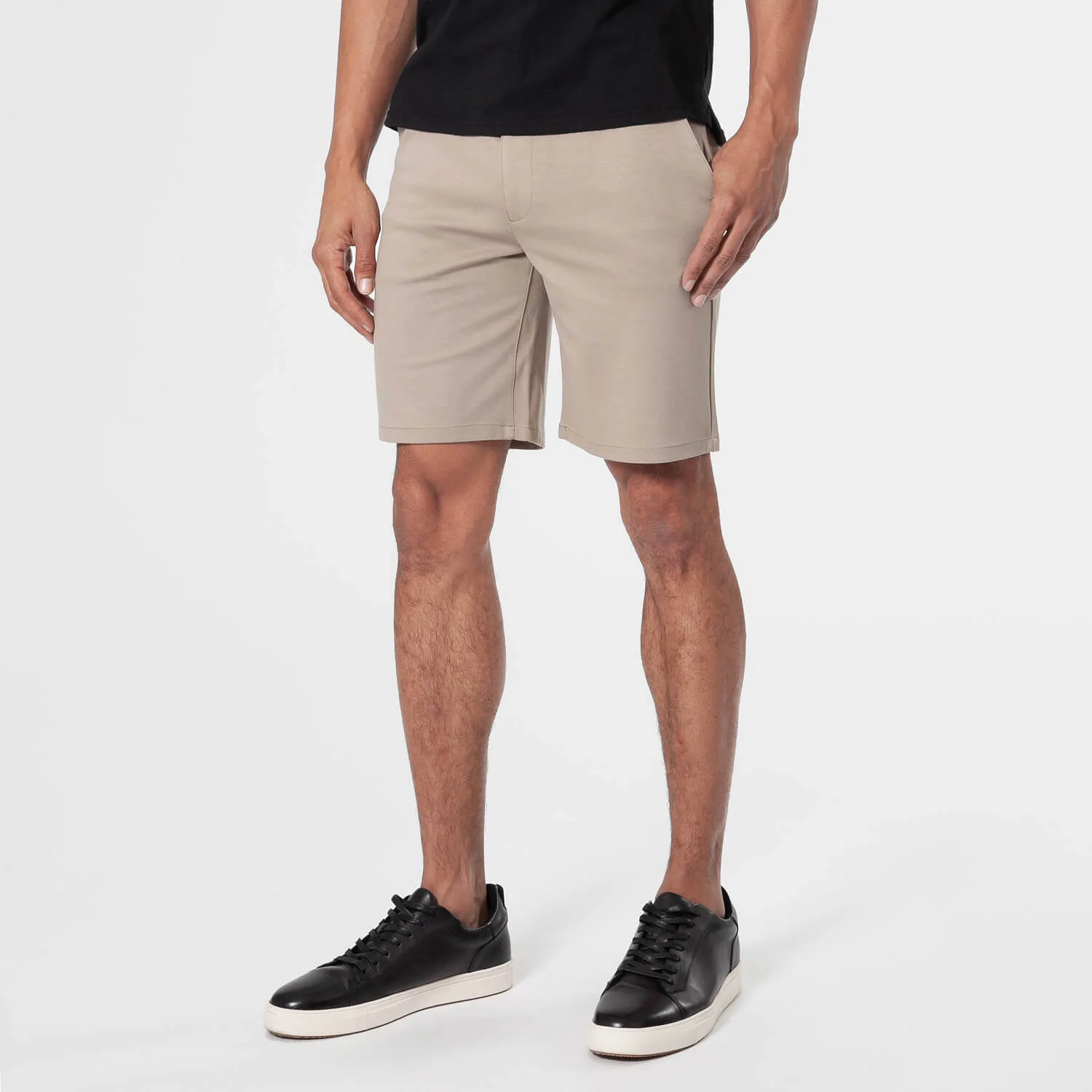 9" Khaki Comfort Knit Chino Shorts - Image 4