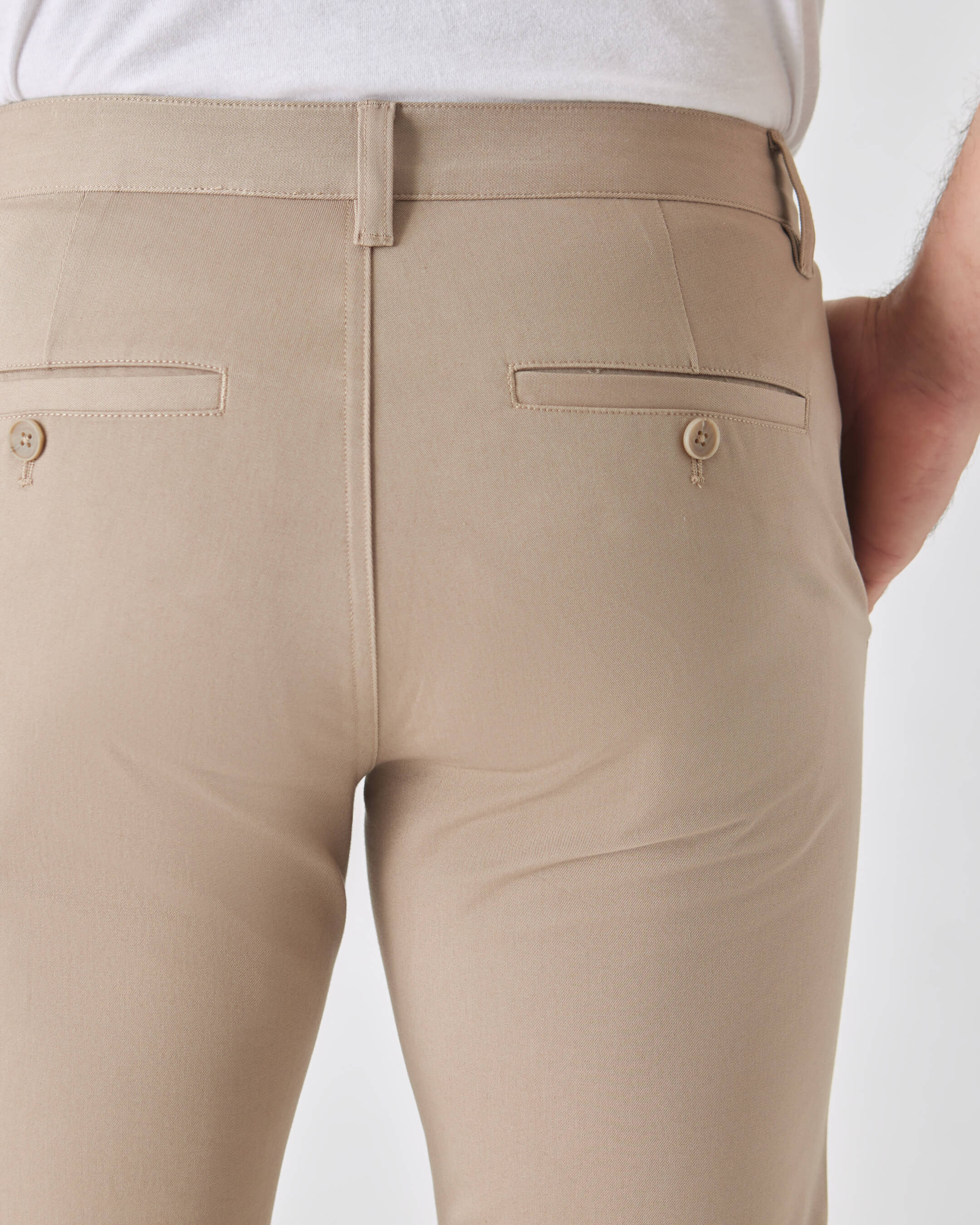 Khaki Slim Twill Chino Pant - Image 5