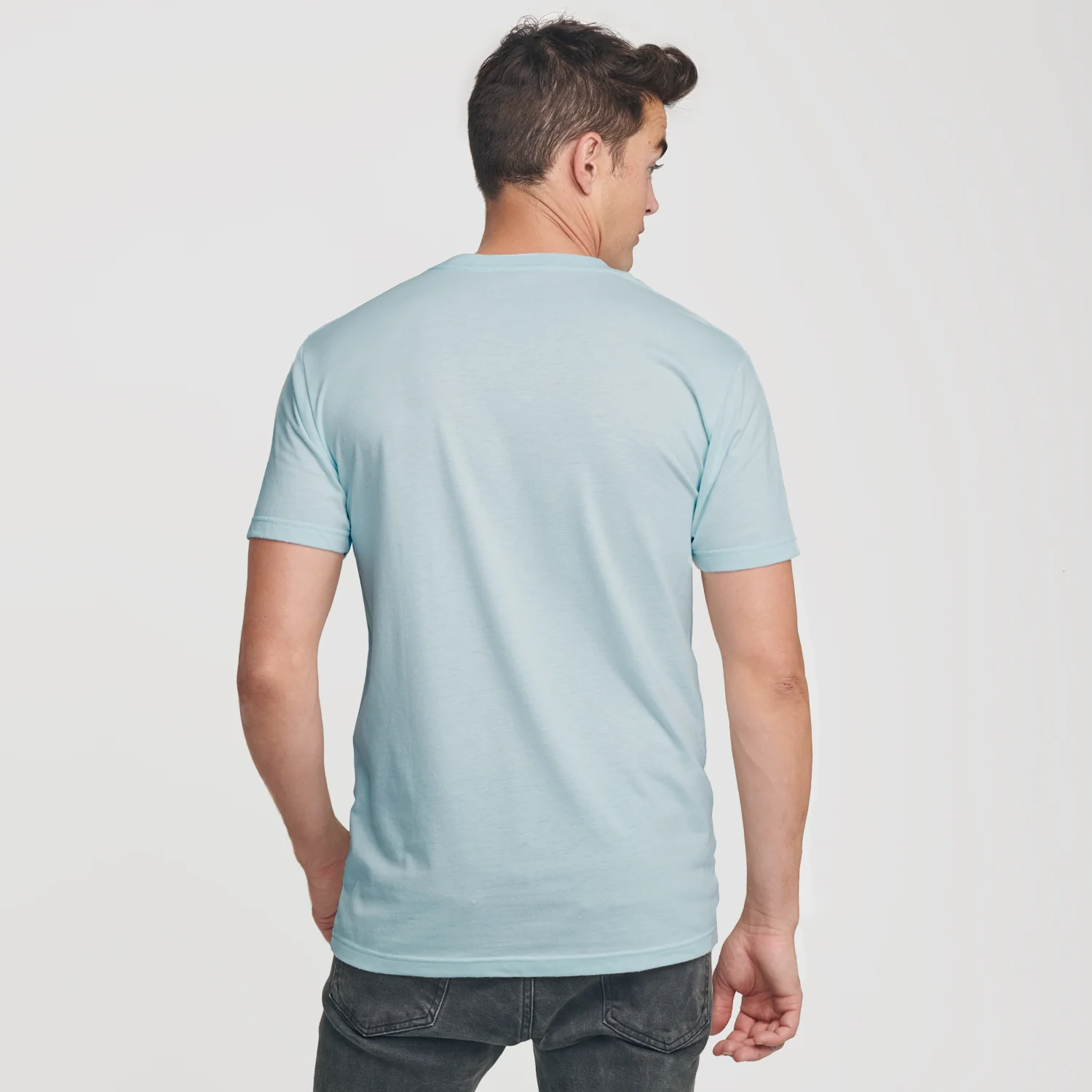 Light Blue Classic V-Neck - Image 3